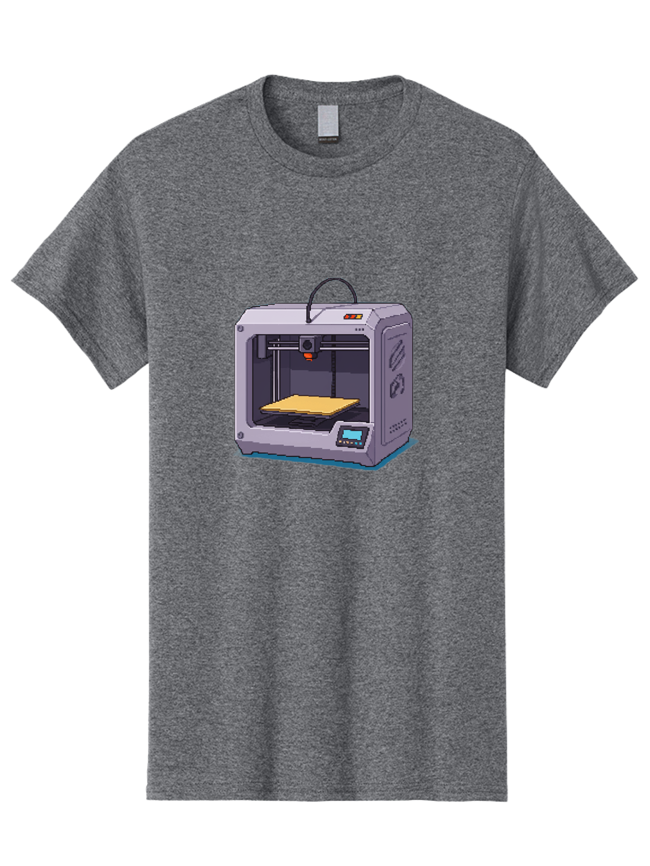 3D-Printer-7 Men'S Graphic Tee, 100% Cotton, Comfortable Casual Summer Wear, Machine Washable, 3D Printing Technology, Additive Manufacturing, Digital Fabrication, Rapid Prototyping, Layered Printing, Futuristic Innovation Baa041 3