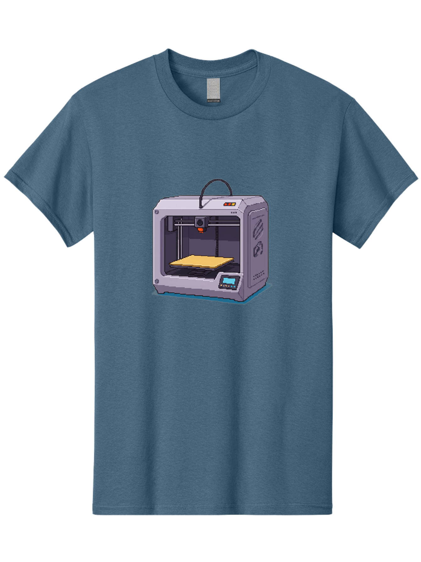 3D-Printer-7 Men'S Graphic Tee, 100% Cotton, Comfortable Casual Summer Wear, Machine Washable, 3D Printing Technology, Additive Manufacturing, Digital Fabrication, Rapid Prototyping, Layered Printing, Futuristic Innovation Baa041 9