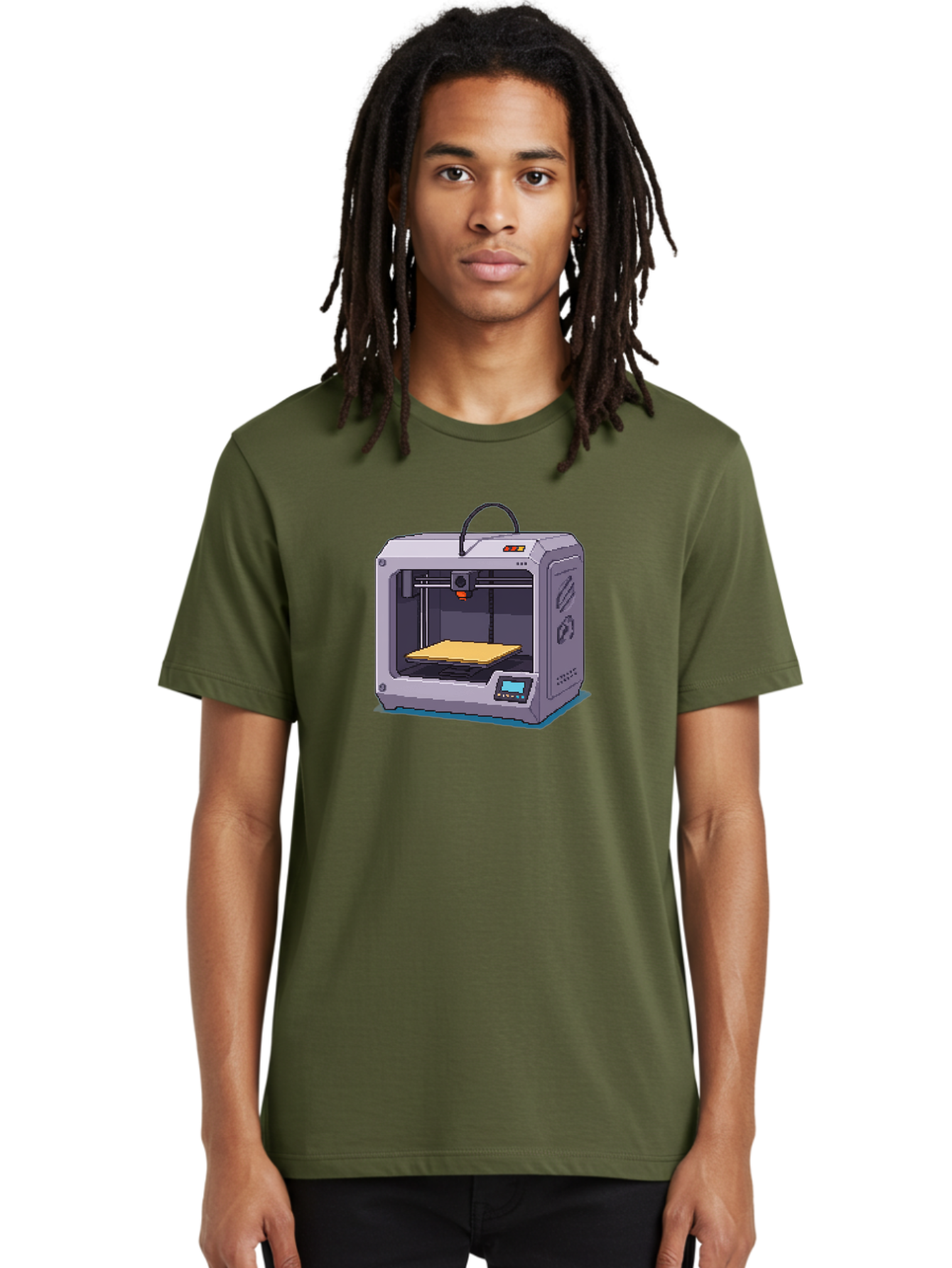 3D-Printer-7 Men'S Graphic Tee, 100% Cotton, Comfortable Casual Summer Wear, Machine Washable, 3D Printing Technology, Additive Manufacturing, Digital Fabrication, Rapid Prototyping, Layered Printing, Futuristic Innovation Baa041 16