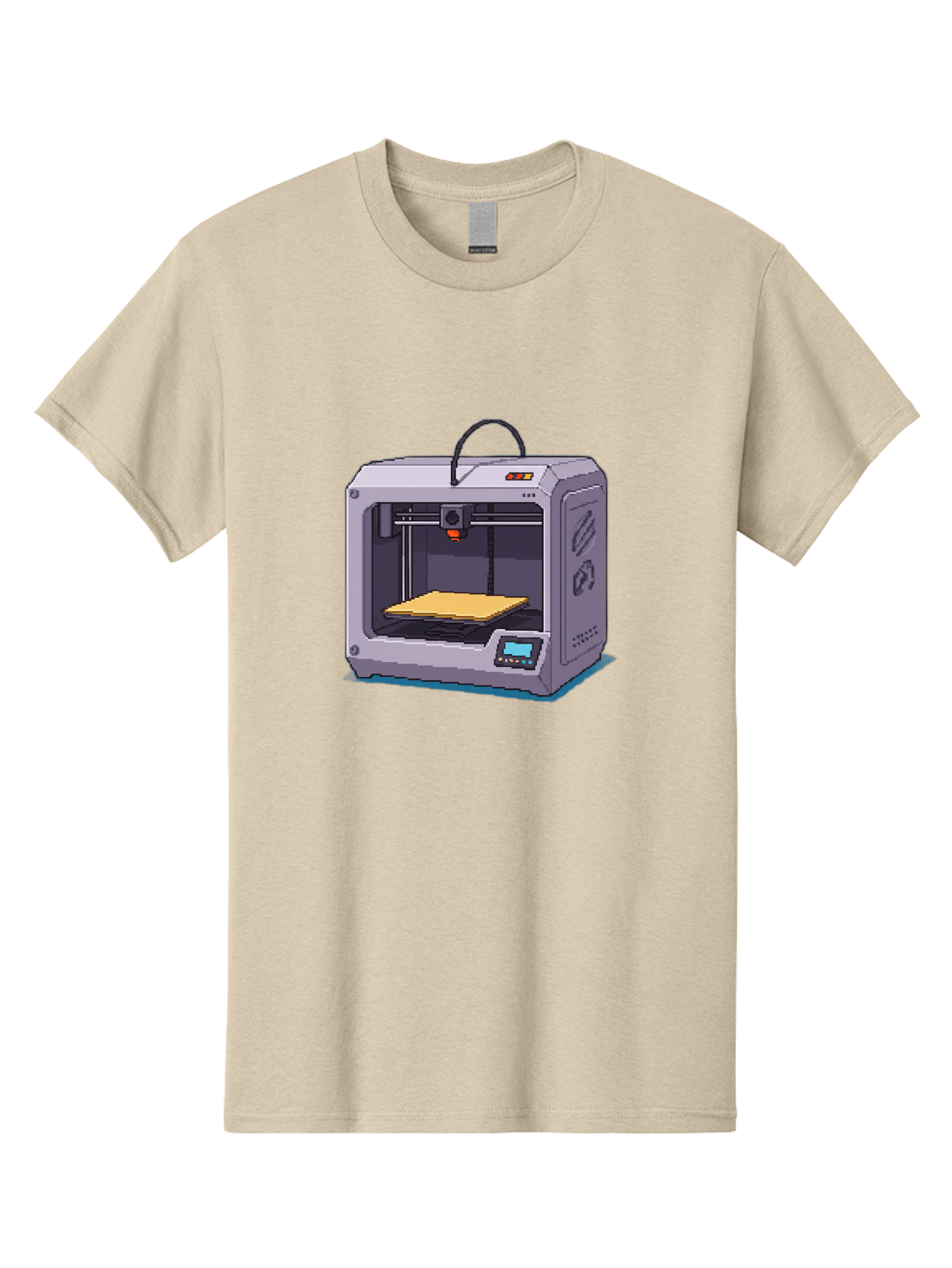 3D-Printer-7 Men'S Graphic Tee, 100% Cotton, Comfortable Casual Summer Wear, Machine Washable, 3D Printing Technology, Additive Manufacturing, Digital Fabrication, Rapid Prototyping, Layered Printing, Futuristic Innovation Baa041 19