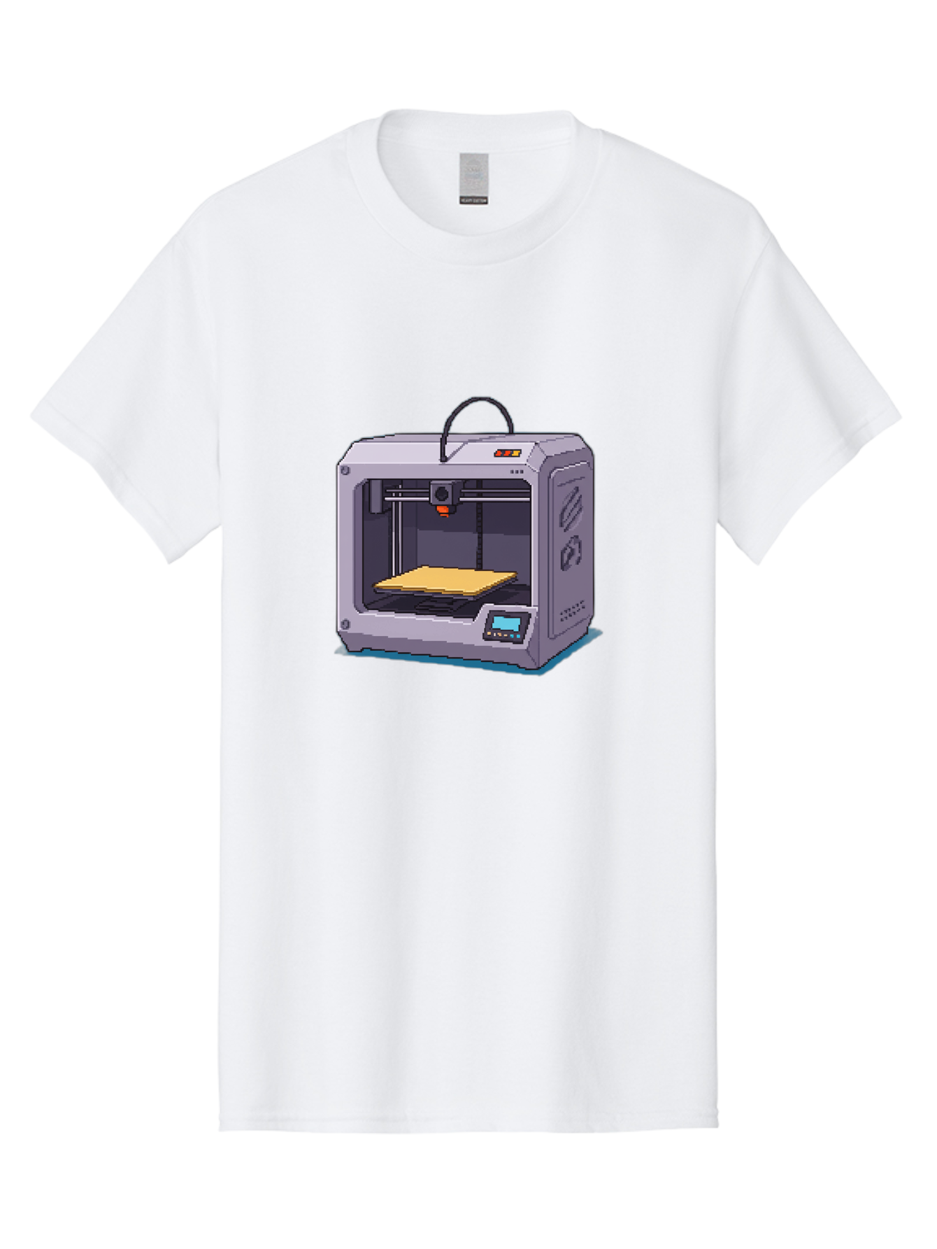 3D-Printer-7 Men'S Graphic Tee, 100% Cotton, Comfortable Casual Summer Wear, Machine Washable, 3D Printing Technology, Additive Manufacturing, Digital Fabrication, Rapid Prototyping, Layered Printing, Futuristic Innovation Baa041 29