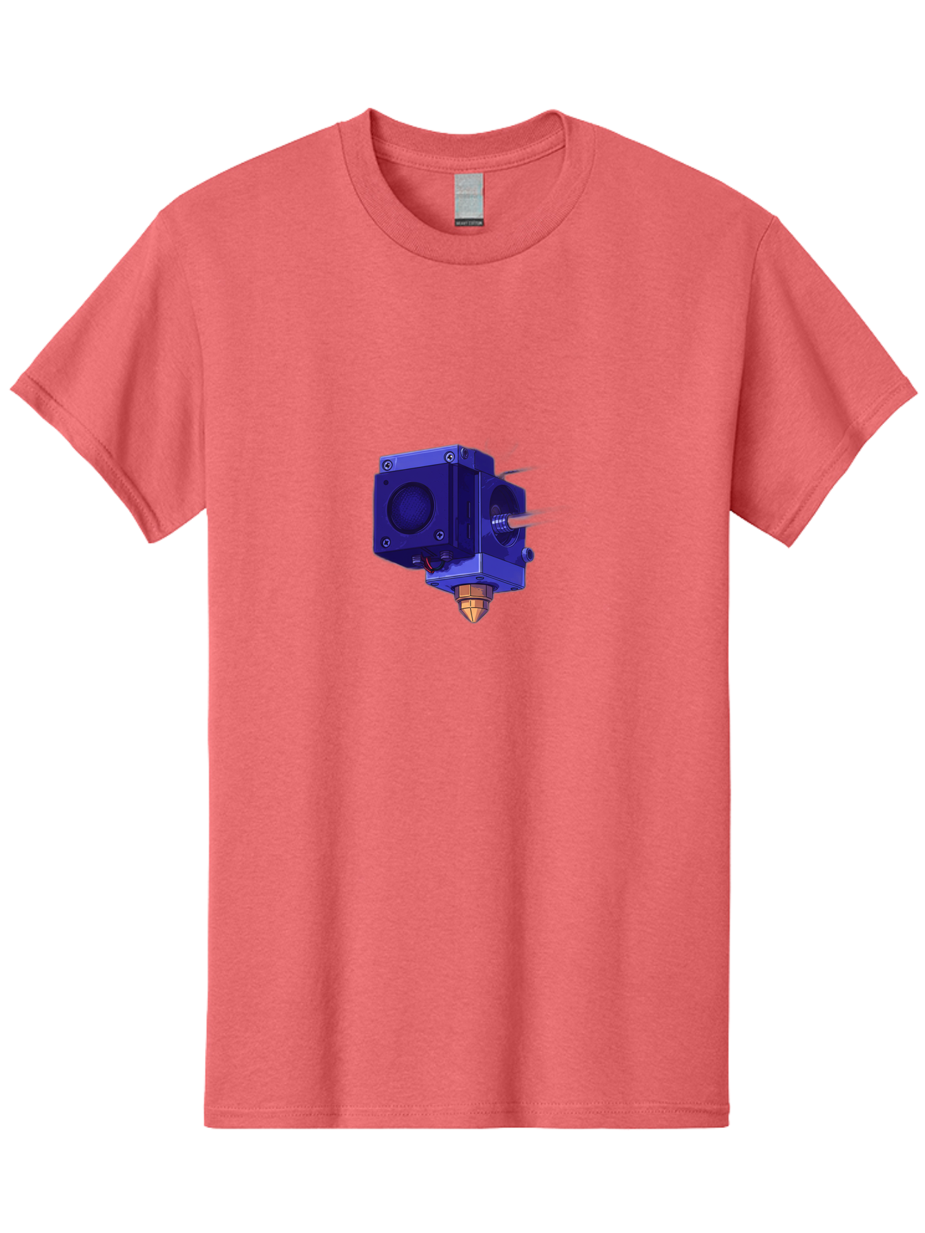3D-Printer-Nozzle Men'S Graphic Tee, 100% Cotton, Comfortable Casual Summer Wear, Machine Washable, 3D Printing Technology, Extruder Head, 3D Modeling, Additive Manufacturing, Digital Fabrication, Rapid Prototyping, Innovative Design Baa046 21
