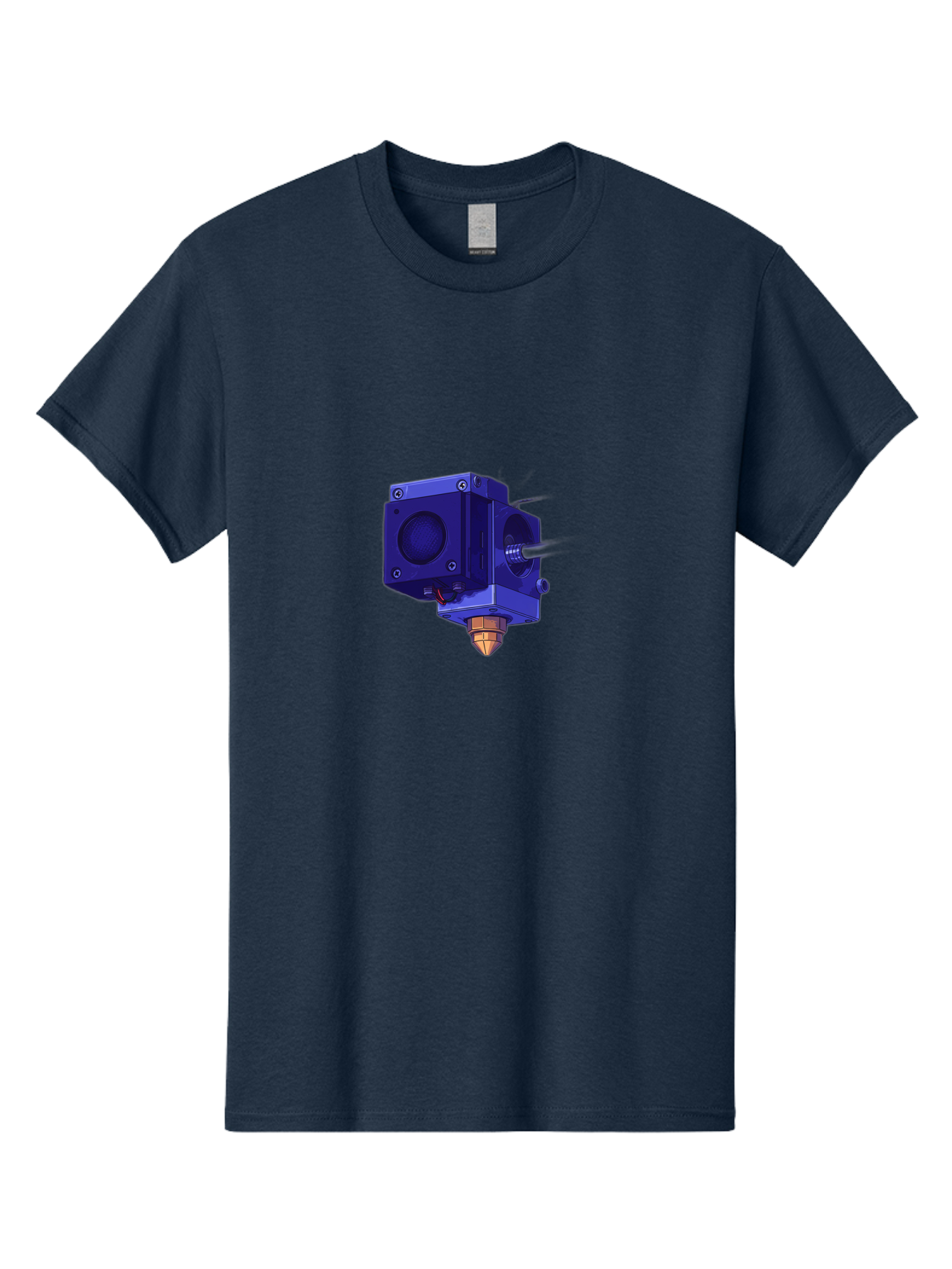 3D-Printer-Nozzle Men'S Graphic Tee, 100% Cotton, Comfortable Casual Summer Wear, Machine Washable, 3D Printing Technology, Extruder Head, 3D Modeling, Additive Manufacturing, Digital Fabrication, Rapid Prototyping, Innovative Design Baa046 5