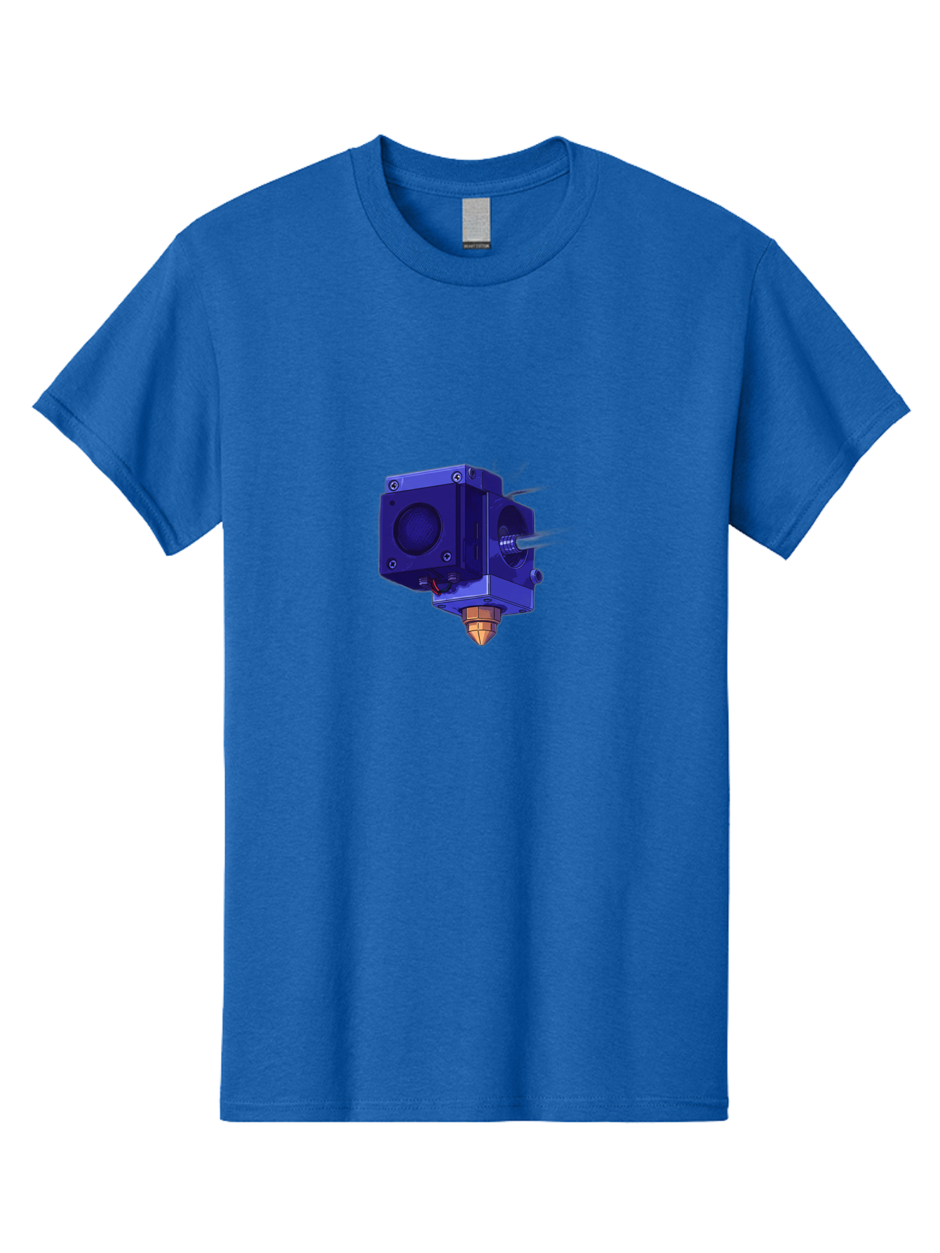 3D-Printer-Nozzle Men'S Graphic Tee, 100% Cotton, Comfortable Casual Summer Wear, Machine Washable, 3D Printing Technology, Extruder Head, 3D Modeling, Additive Manufacturing, Digital Fabrication, Rapid Prototyping, Innovative Design Baa046 25