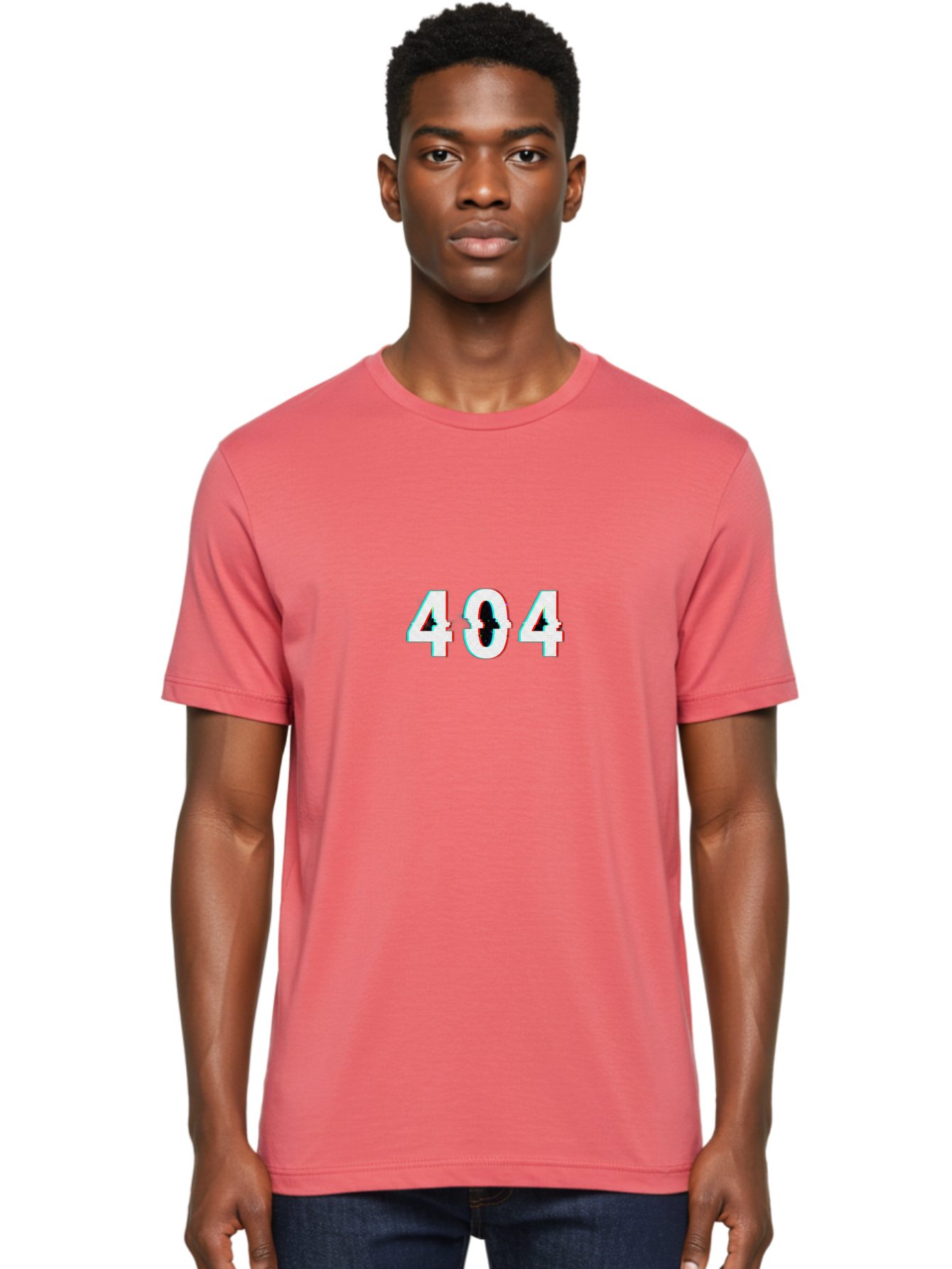 404-1 Men'S Graphic Tee, 100% Cotton, Comfortable Casual Summer Wear, Machine Washable, 404 Error, Glitch Effect, Distorted Text, Error Message, Page Not Found, Website Error, Digital Glitch Baa058 12
