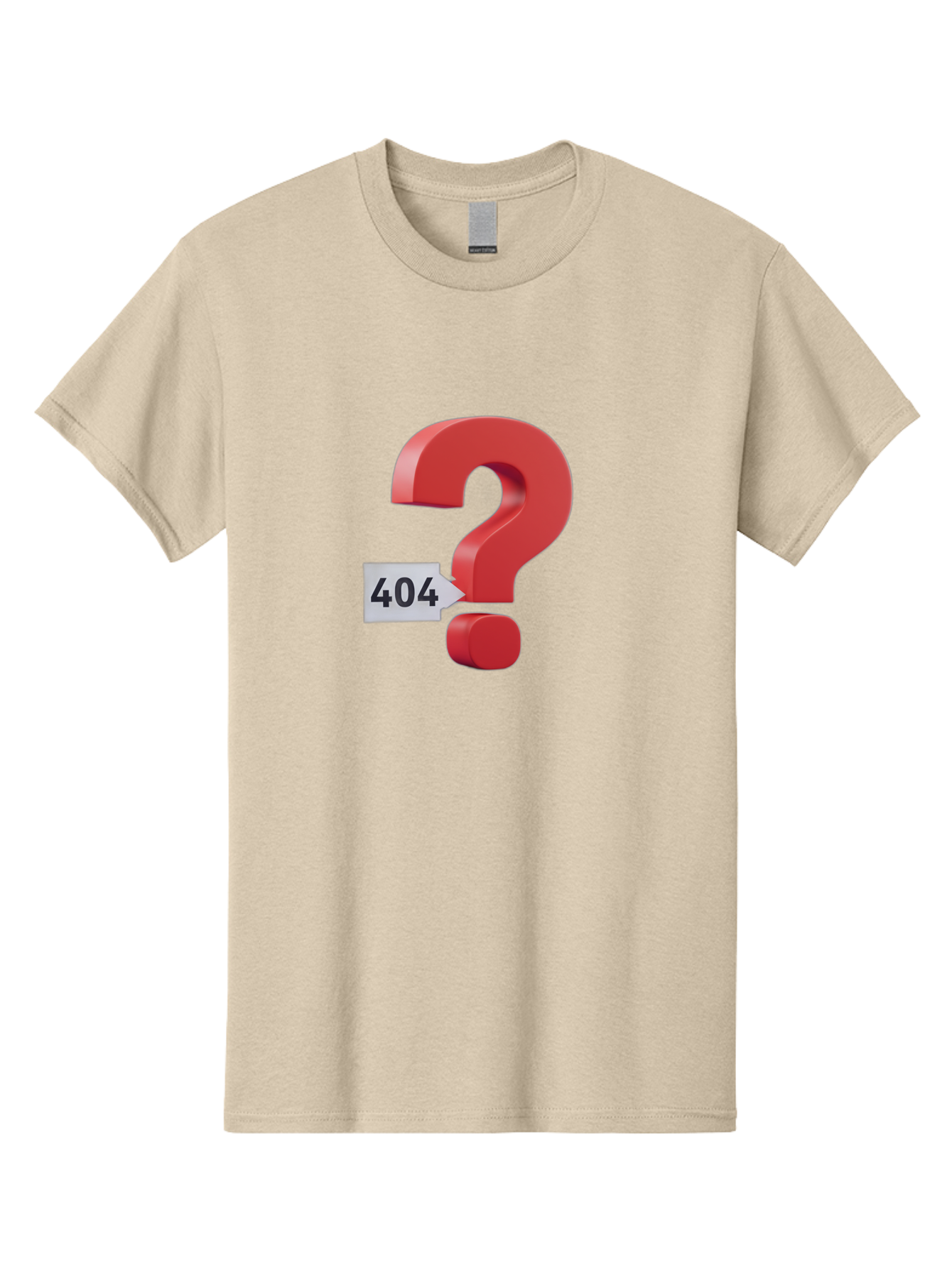 404-2 Men'S Graphic Tee, 100% Cotton, Comfortable Casual Summer Wear, Machine Washable, Error Message, Page Not Found, 404 Number, Question Mark, Digital Glitch, Website Error, Technical Issue, Problem Solving, Troubleshooting Baa059 23