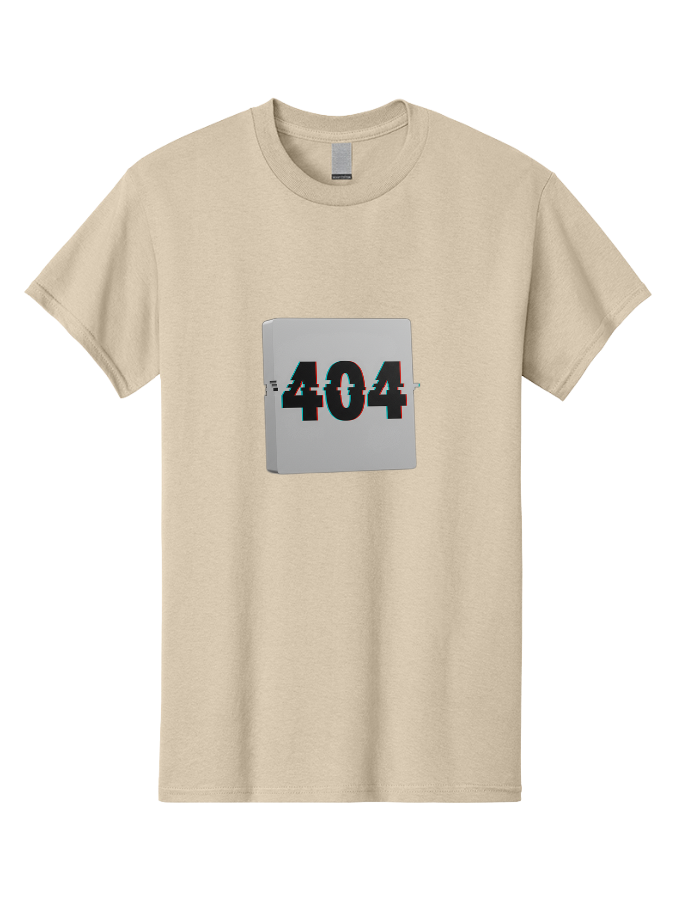 404-7 Men'S Graphic Tee, 100% Cotton, Comfortable Casual Summer Wear, Machine Washable, 404 Error, Page Not Found, Digital Glitch, Distorted Text, Error Message, Broken Link, Website Issue, Technical Problem, Online Error Baa064 22