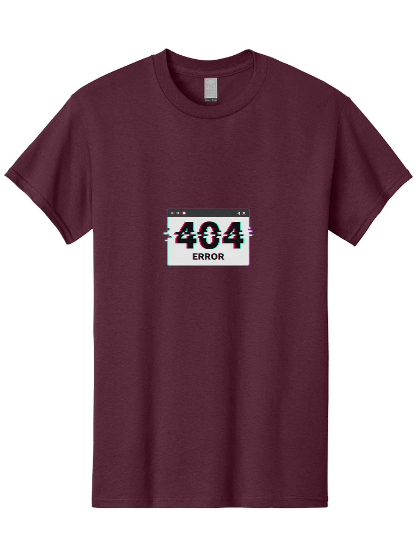 404-Error-2 Men'S Graphic Tee, 100% Cotton, Comfortable Casual Summer Wear, Machine Washable, 404 Error Page, Glitch Effect, Distorted Text, Broken Link, Webpage Not Found, Glitch Art, Error Message, Cyberpunk, Distorted Graphic, 404, Error Baa076 5