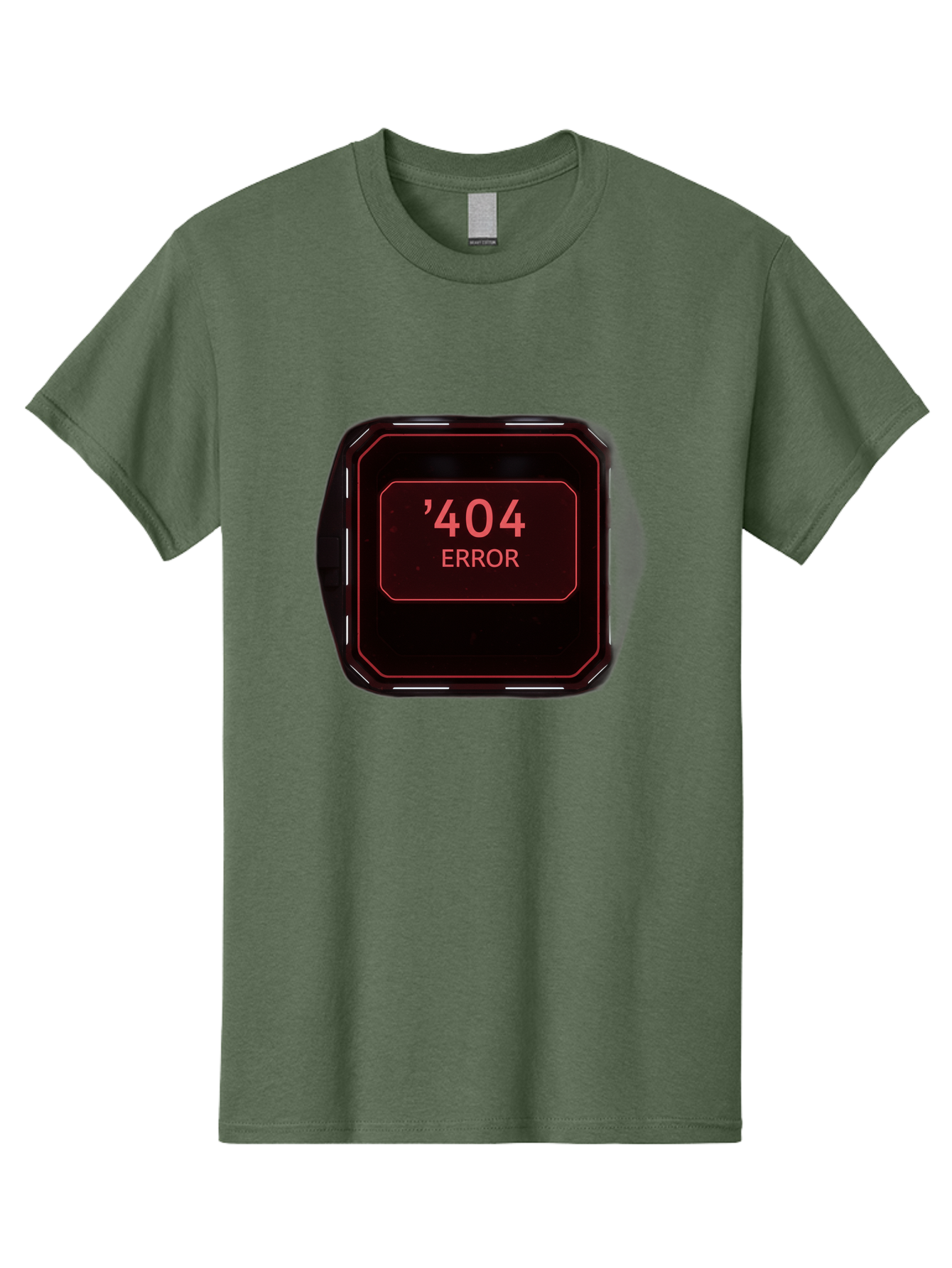 404-Error-5 Men'S Graphic Tee, 100% Cotton, Comfortable Casual Summer Wear, Machine Washable, 404 Error Message, Error Page, Website Error, Page Not Found, Futuristic Design, Digital Glitch, Red Neon Lights, Cyberpunk Aesthetic, Baa079 23