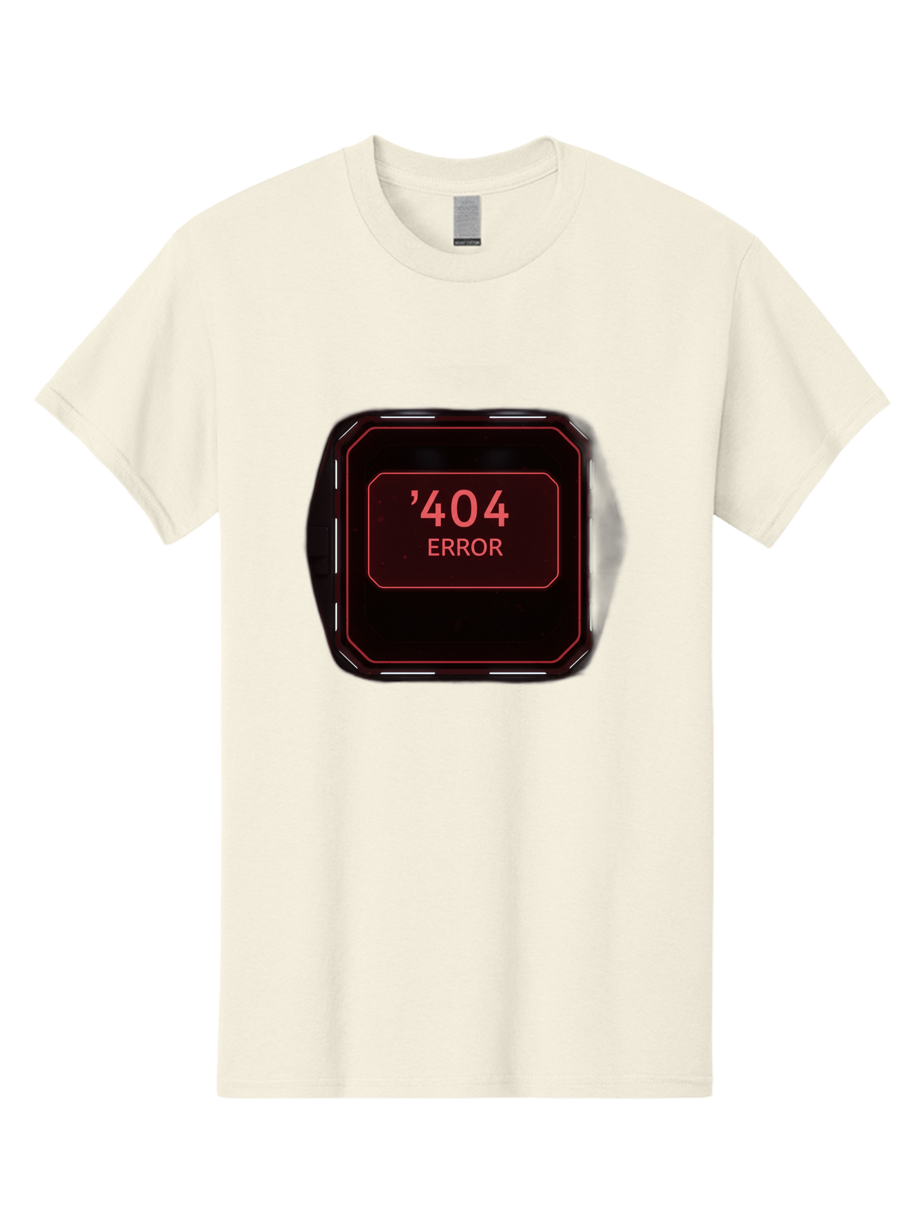 404-Error-5 Men'S Graphic Tee, 100% Cotton, Comfortable Casual Summer Wear, Machine Washable, 404 Error Message, Error Page, Website Error, Page Not Found, Futuristic Design, Digital Glitch, Red Neon Lights, Cyberpunk Aesthetic, Baa079 13