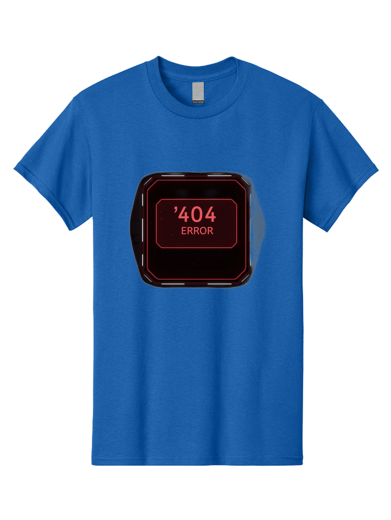 404-Error-5 Men'S Graphic Tee, 100% Cotton, Comfortable Casual Summer Wear, Machine Washable, 404 Error Message, Error Page, Website Error, Page Not Found, Futuristic Design, Digital Glitch, Red Neon Lights, Cyberpunk Aesthetic, Baa079 21