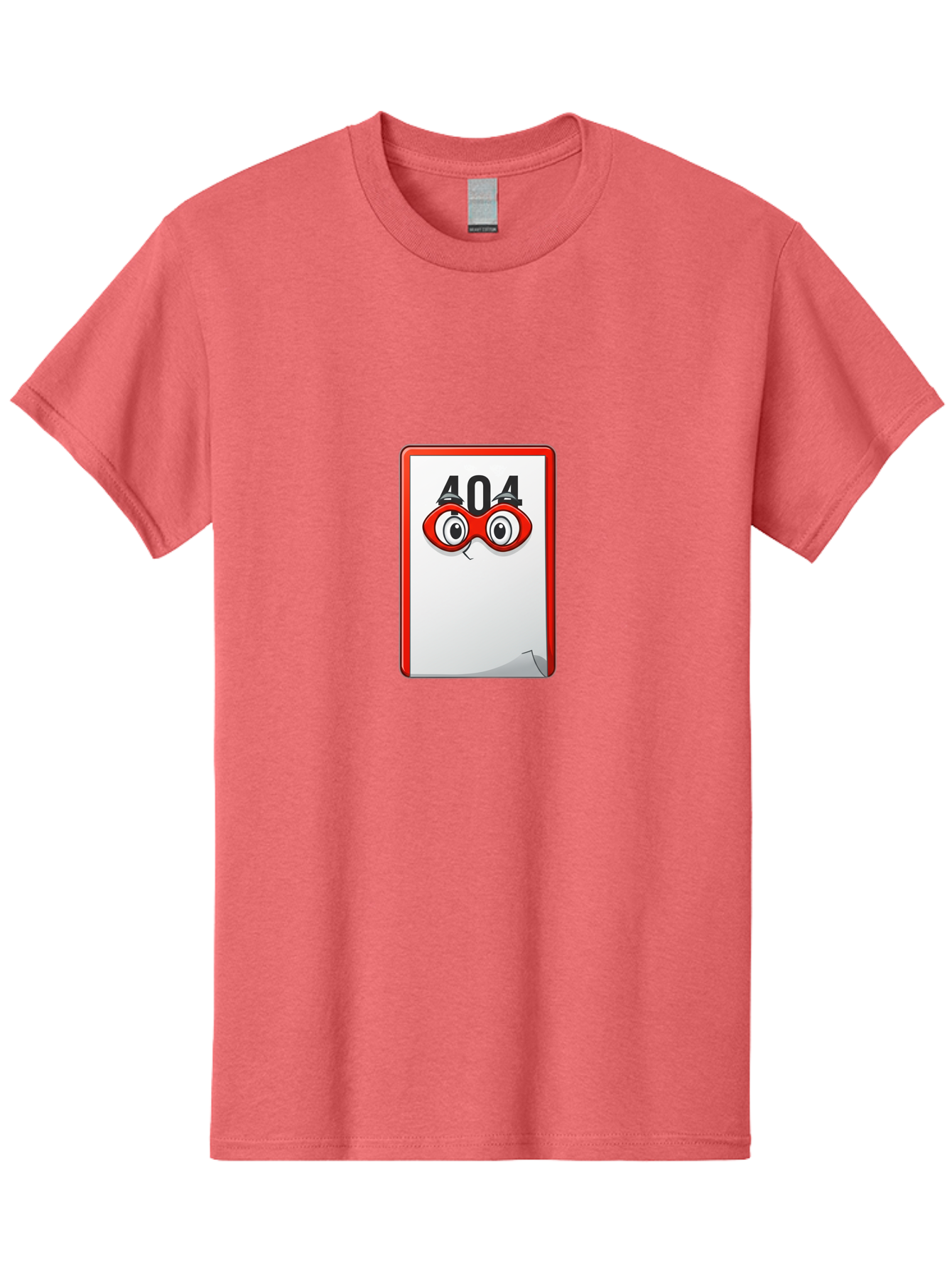 404-Error-Page-1 Men'S Graphic Tee, 100% Cotton, Comfortable Casual Summer Wear, Machine Washable, Error Page Not Found, 404 Error, Web Page Error, Page Not Found, Cartoon Illustration, Red Glasses, Website Error, Web Development Baa088 3