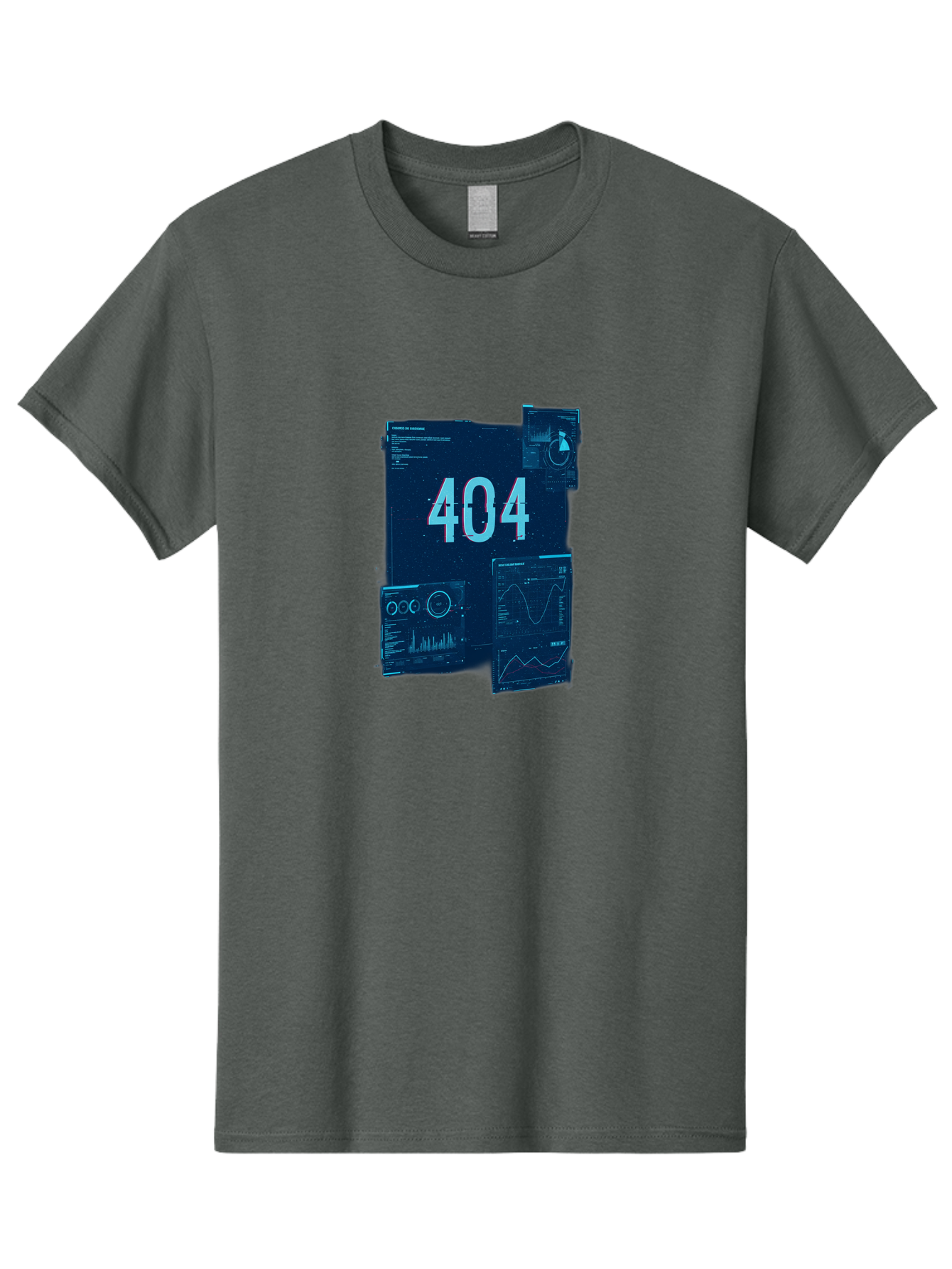 404-Error-Page Men'S Graphic Tee, 100% Cotton, Comfortable Casual Summer Wear, Machine Washable, 404 Error Page, Page Not Found, Digital Glitch, Cyberpunk Style, Futuristic Design, Error Message, Broken Link, Techno Aesthetic, Baa089 7