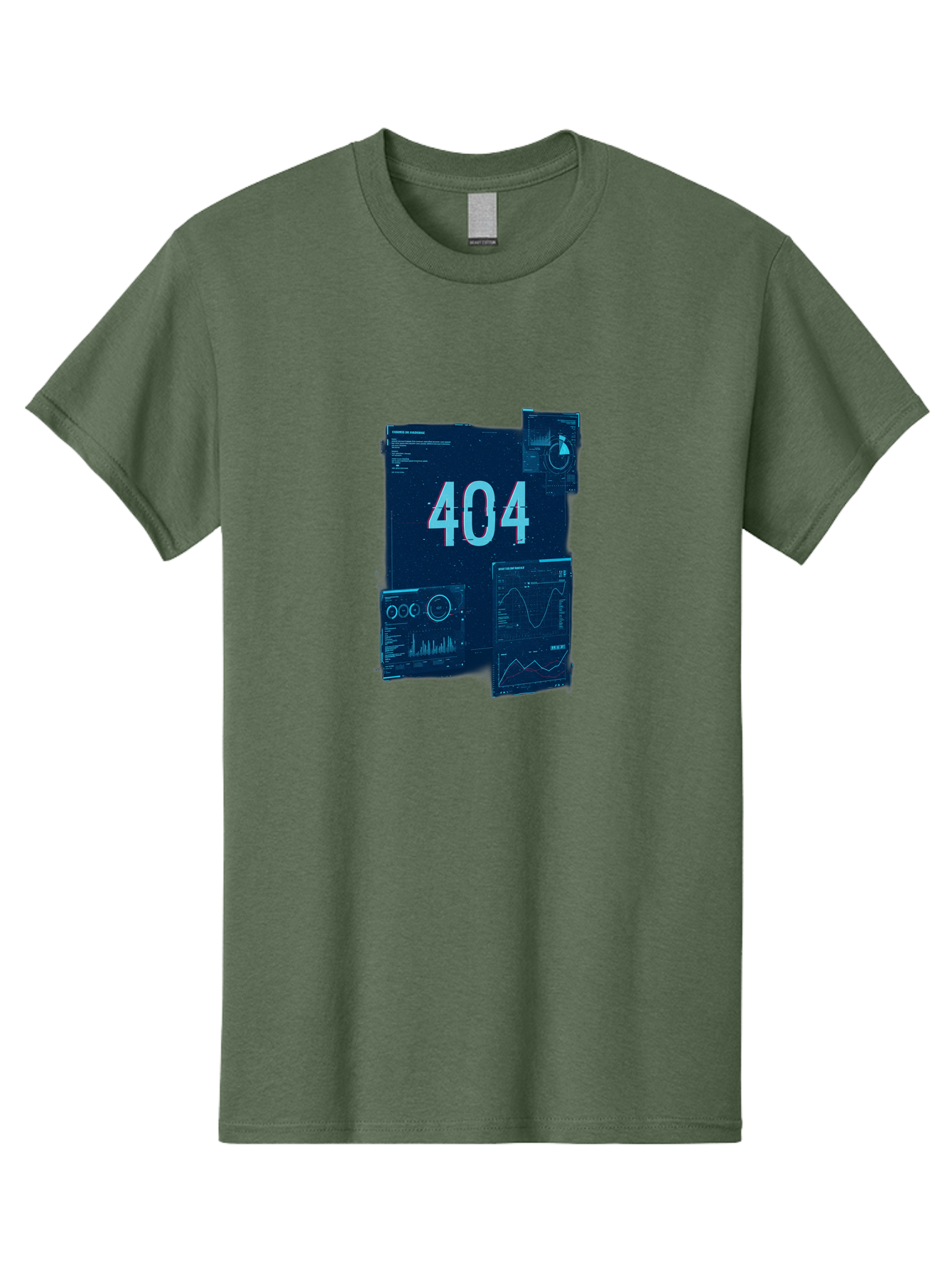 404-Error-Page Men'S Graphic Tee, 100% Cotton, Comfortable Casual Summer Wear, Machine Washable, 404 Error Page, Page Not Found, Digital Glitch, Cyberpunk Style, Futuristic Design, Error Message, Broken Link, Techno Aesthetic, Baa089 5