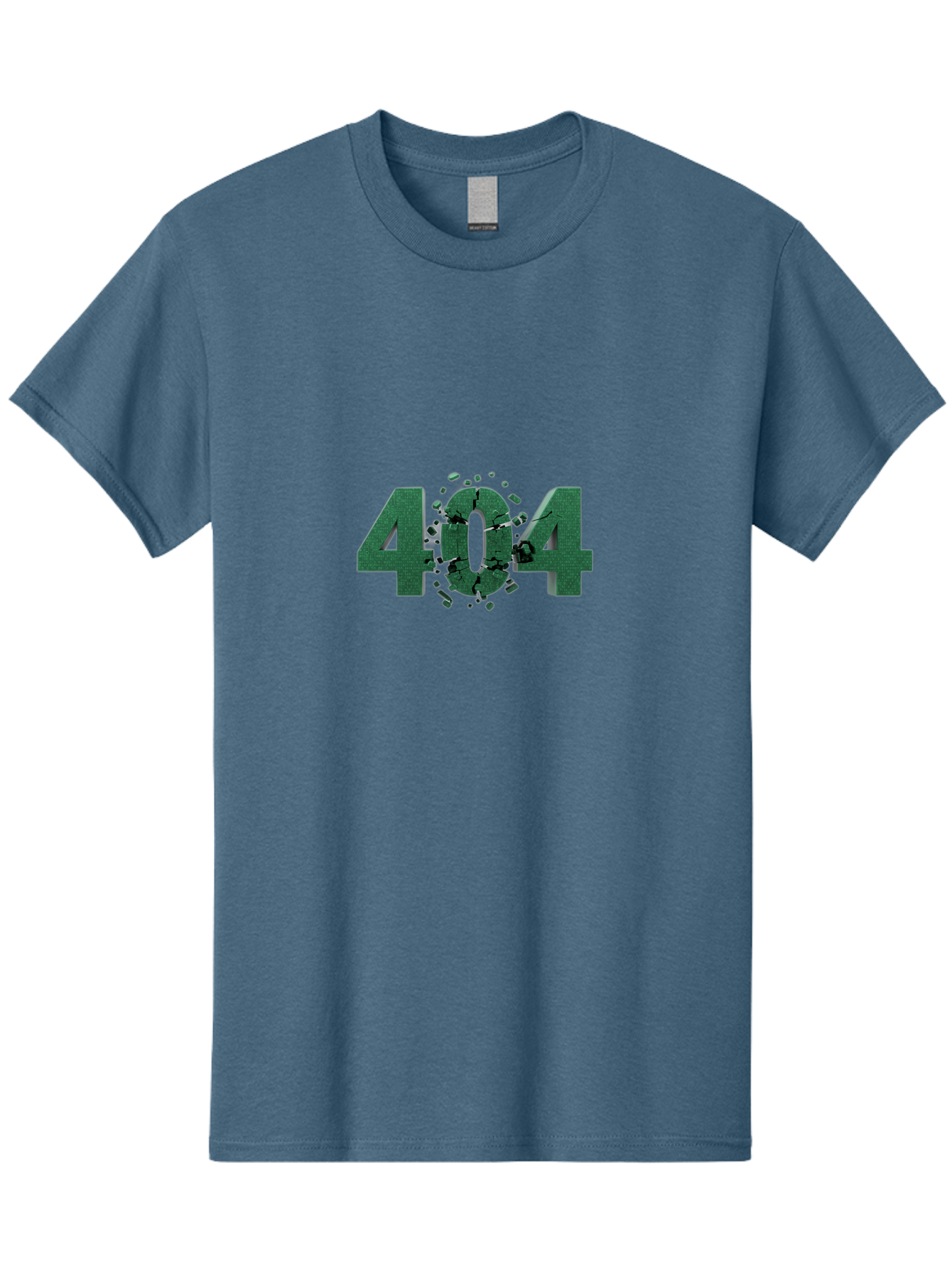 404-Error Men'S Graphic Tee, 100% Cotton, Comfortable Casual Summer Wear, Machine Washable, 404 Error, Broken Link, Page Not Found, Crushed Numbers, Broken Text, Error Message, Website Glitch, Broken Webpage Baa093 1