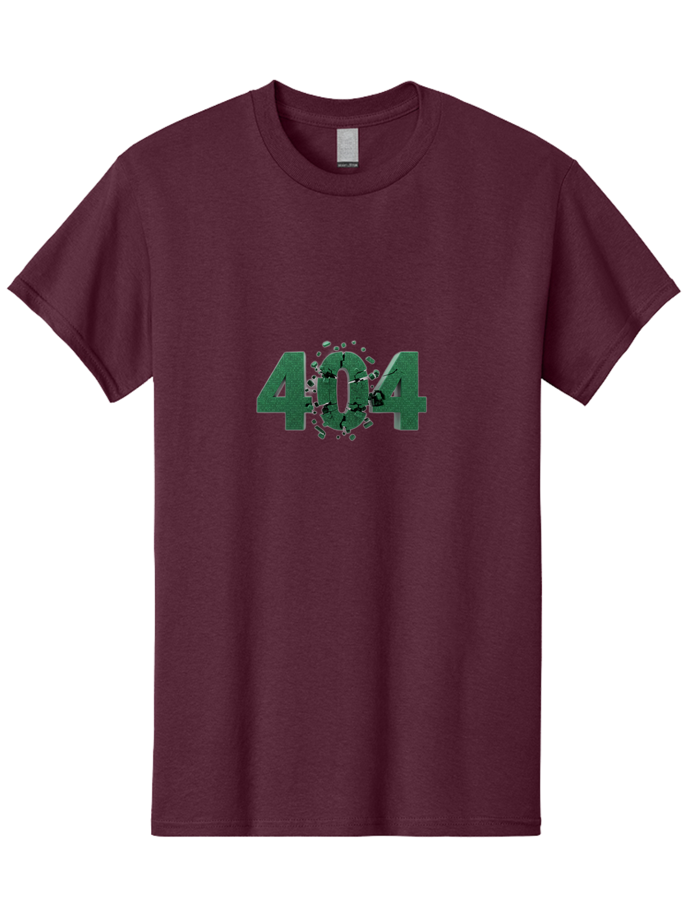 404-Error Men'S Graphic Tee, 100% Cotton, Comfortable Casual Summer Wear, Machine Washable, 404 Error, Broken Link, Page Not Found, Crushed Numbers, Broken Text, Error Message, Website Glitch, Broken Webpage Baa093 17