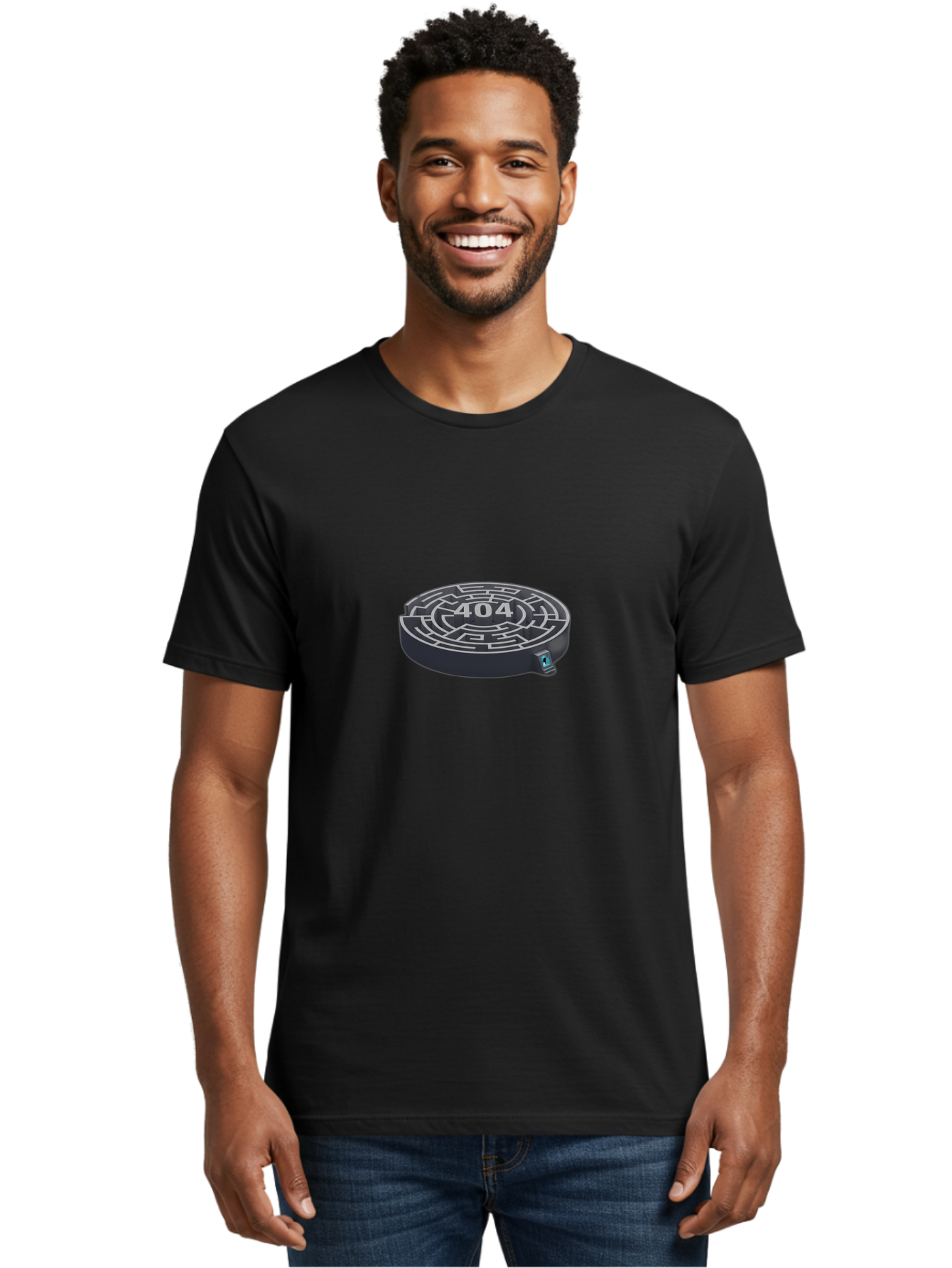 404-Maze Men'S Graphic Tee, 100% Cotton, Comfortable Casual Summer Wear, Machine Washable, Error Page, 404 Maze, Lost In Cyberspace, Digital Labyrinth, Website Error, Broken Link, Navigation Issue, Problem Solving, Online Glitch, Baa096 10