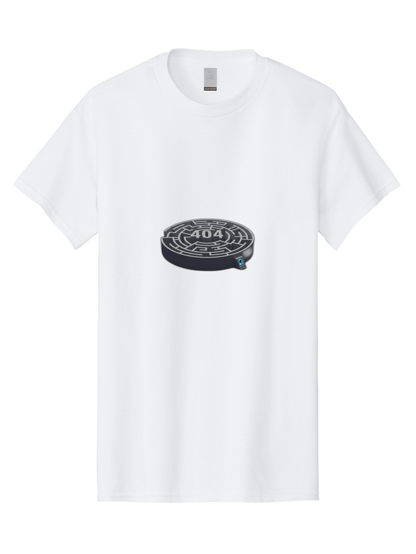 404-Maze Men'S Graphic Tee, 100% Cotton, Comfortable Casual Summer Wear, Machine Washable, Error Page, 404 Maze, Lost In Cyberspace, Digital Labyrinth, Website Error, Broken Link, Navigation Issue, Problem Solving, Online Glitch, Baa096 19