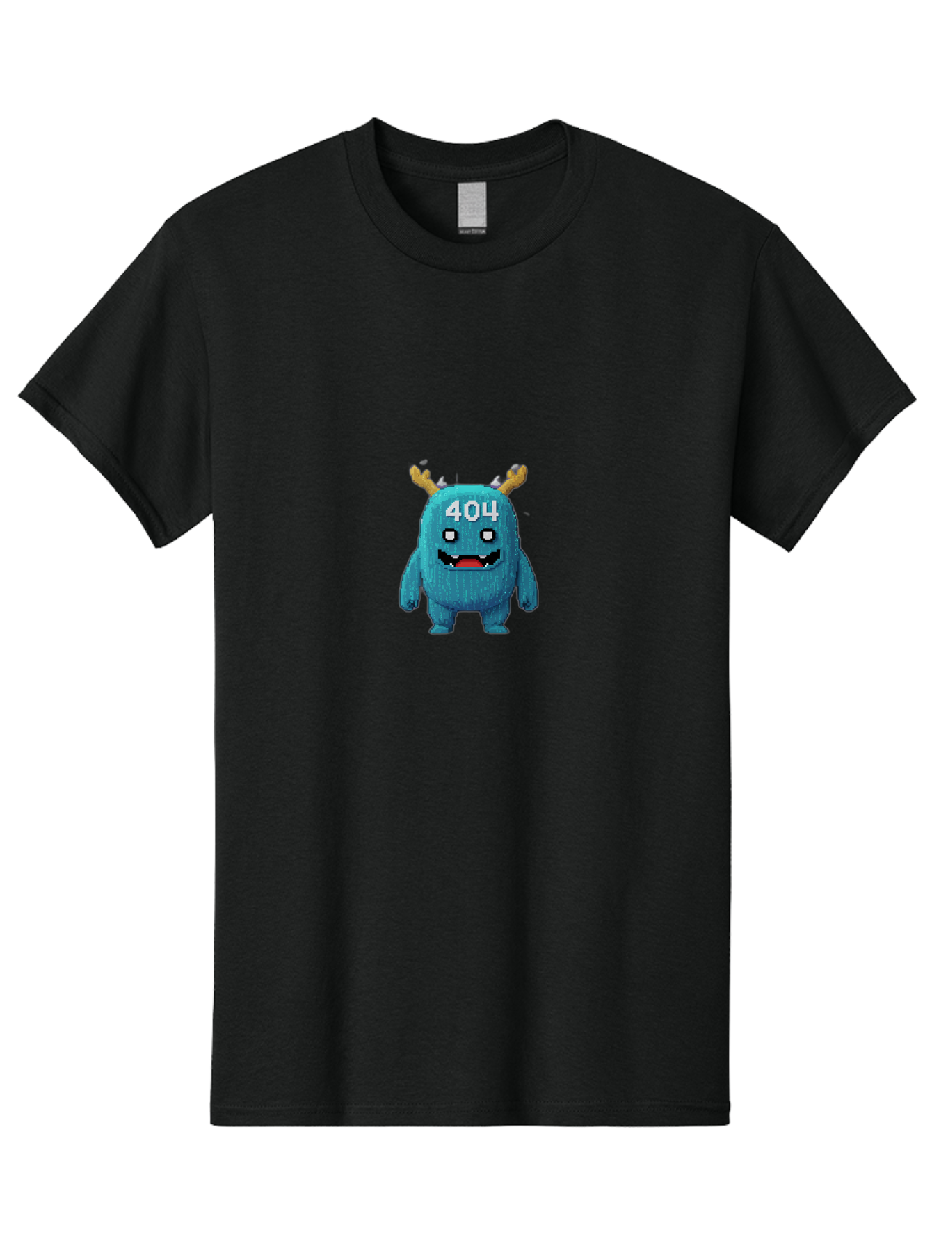 404-Monster-2 Men'S Graphic Tee, 100% Cotton, Comfortable Casual Summer Wear, Machine Washable, Cute Monster, Error Page, 404 Page, Funny Creature, Cartoon Character, Error Message, Digital Art, Web Design, Pixel Art Baa099 19