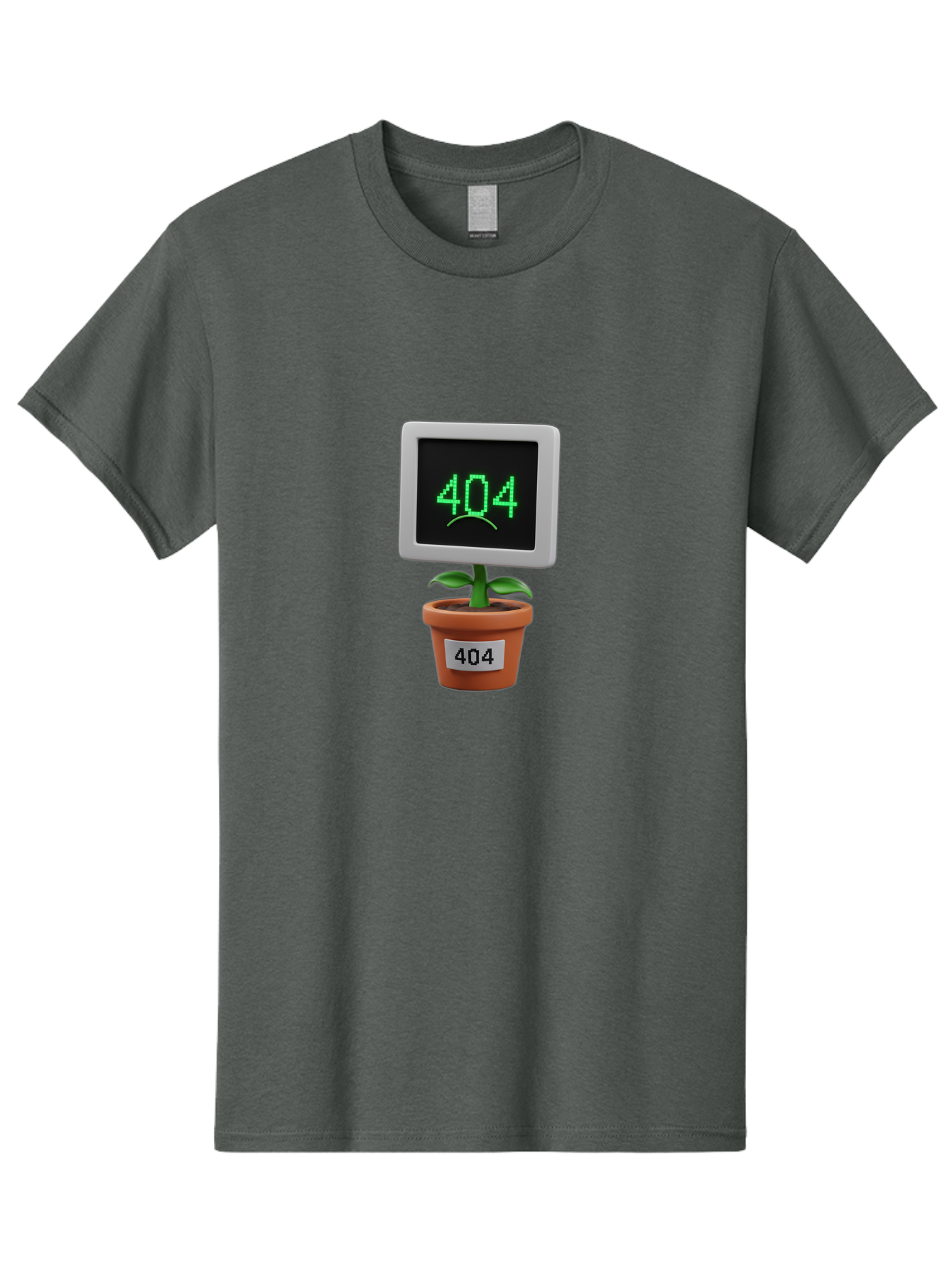 404-Plant Men'S Graphic Tee, 100% Cotton, Comfortable Casual Summer Wear, Machine Washable, 404 Error Message, Dead Link, Broken Page, Error Screen, Page Not Found, Digital Plant, Error Pot, Website Issue, Web Design Baa105 21