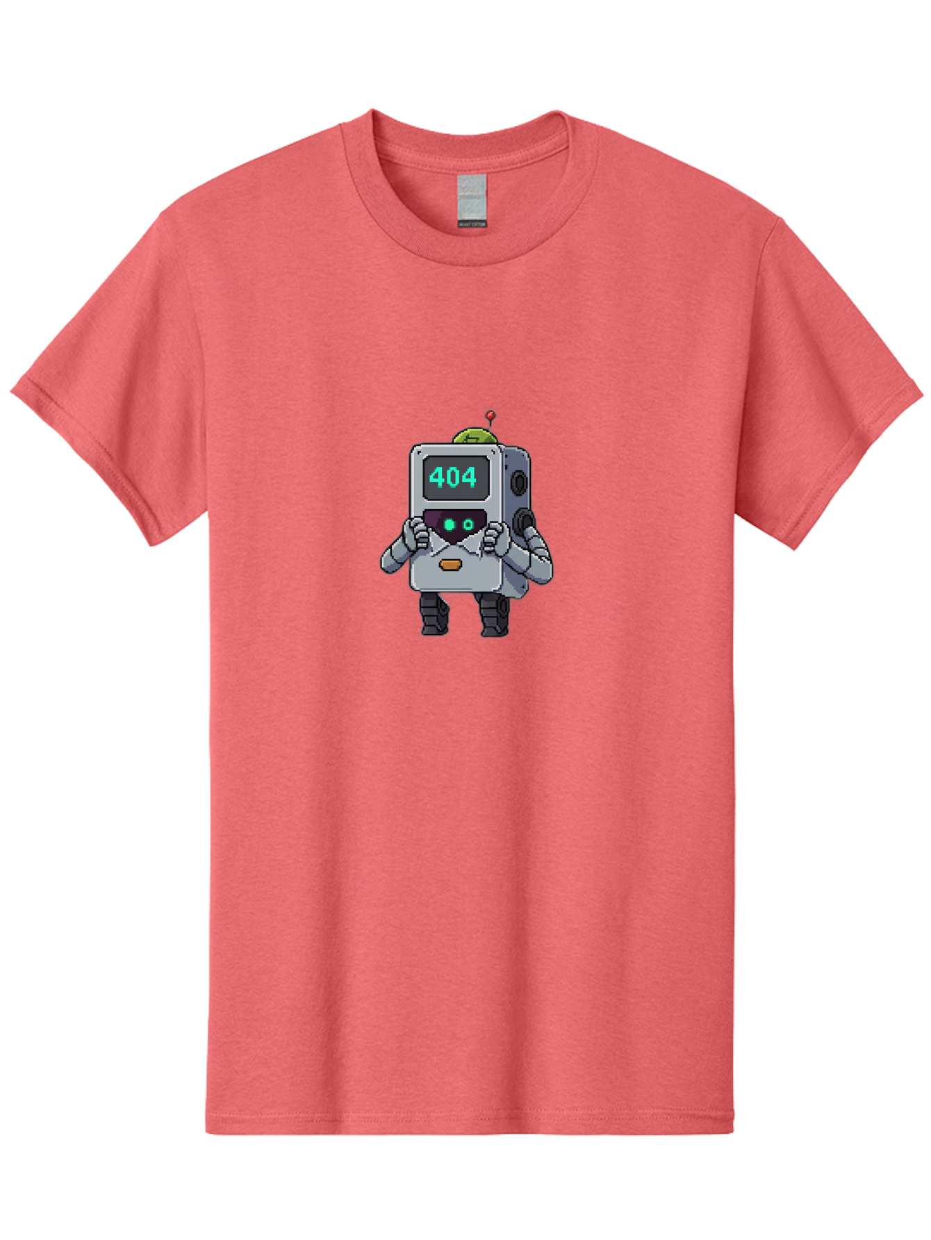 404-Robot-1 Men'S Graphic Tee, 100% Cotton, Comfortable Casual Summer Wear, Machine Washable, Robot With 404 Error Message, Error Page, Broken Link, Page Not Found, Malfunctioning Robot, Cartoon Style, Digital Art, Futuristic Design, Baa106 1