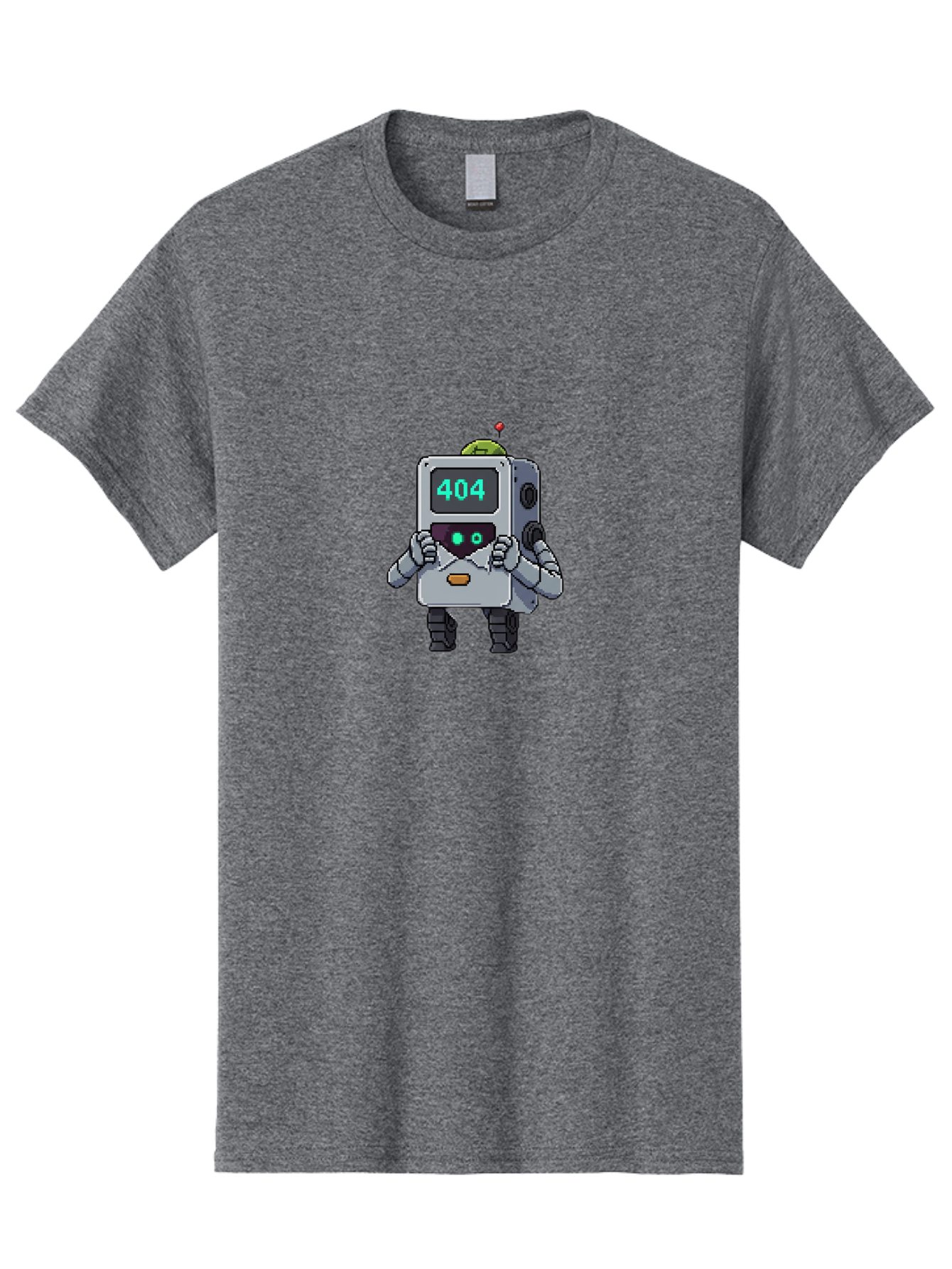 404-Robot-1 Men'S Graphic Tee, 100% Cotton, Comfortable Casual Summer Wear, Machine Washable, Robot With 404 Error Message, Error Page, Broken Link, Page Not Found, Malfunctioning Robot, Cartoon Style, Digital Art, Futuristic Design, Baa106 23