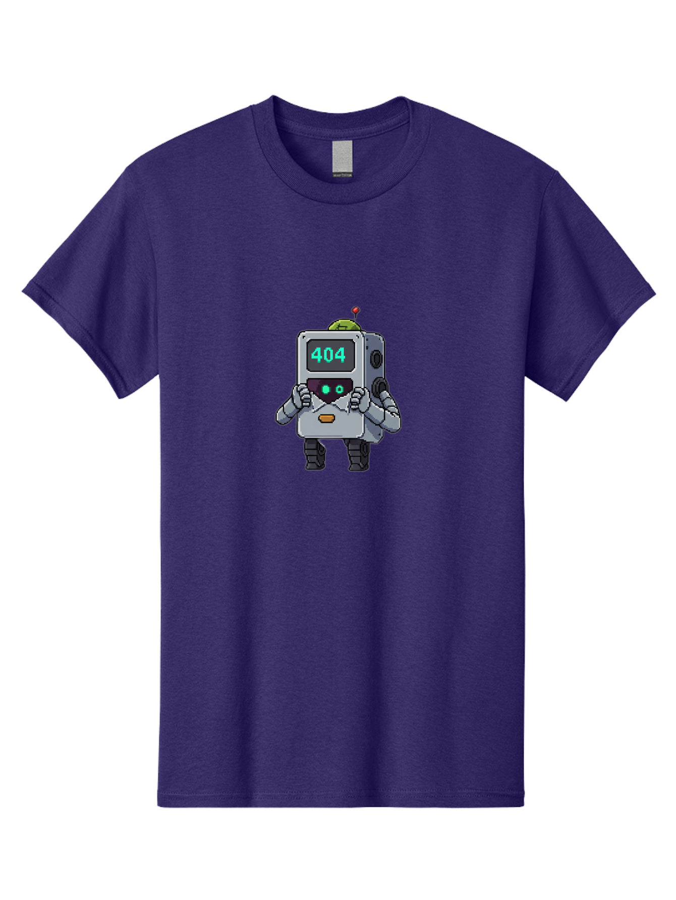 404-Robot-1 Men'S Graphic Tee, 100% Cotton, Comfortable Casual Summer Wear, Machine Washable, Robot With 404 Error Message, Error Page, Broken Link, Page Not Found, Malfunctioning Robot, Cartoon Style, Digital Art, Futuristic Design, Baa106 25