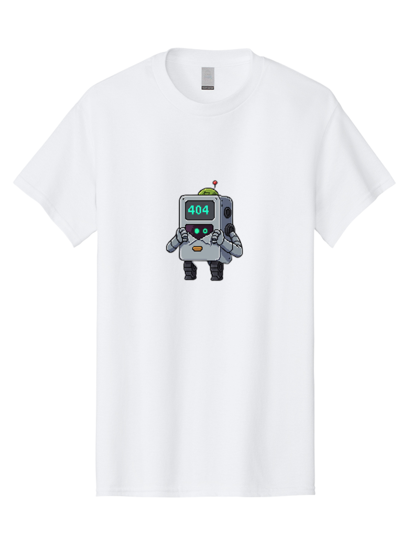 404-Robot-1 Men'S Graphic Tee, 100% Cotton, Comfortable Casual Summer Wear, Machine Washable, Robot With 404 Error Message, Error Page, Broken Link, Page Not Found, Malfunctioning Robot, Cartoon Style, Digital Art, Futuristic Design, Baa106 15