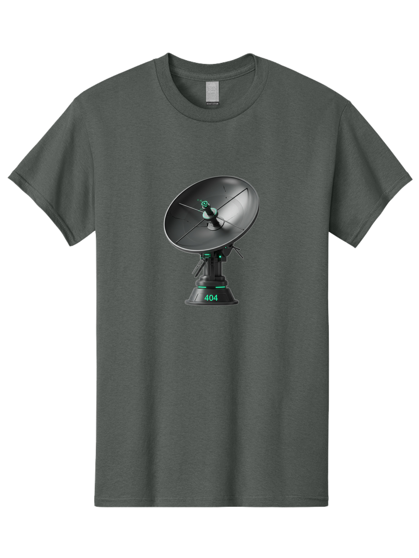 404-Satellite-Dish Men'S Graphic Tee, 100% Cotton, Comfortable Casual Summer Wear, Machine Washable, Satellite Dish, Futuristic Technology, Wireless Communication, 404 Error, Digital Connectivity, Cyberpunk Style, High-Tech Device, Baa108 29