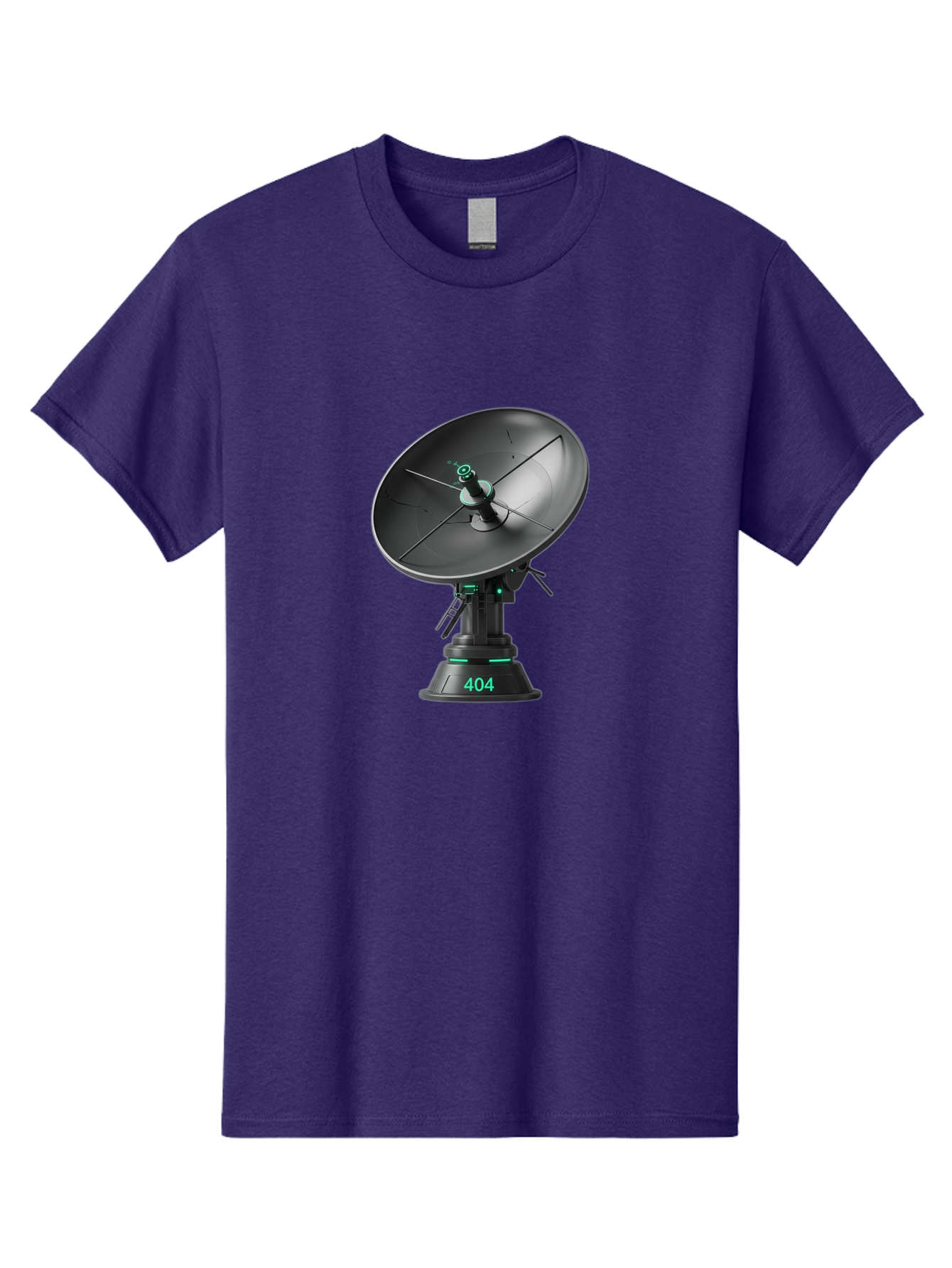 404-Satellite-Dish Men'S Graphic Tee, 100% Cotton, Comfortable Casual Summer Wear, Machine Washable, Satellite Dish, Futuristic Technology, Wireless Communication, 404 Error, Digital Connectivity, Cyberpunk Style, High-Tech Device, Baa108 5