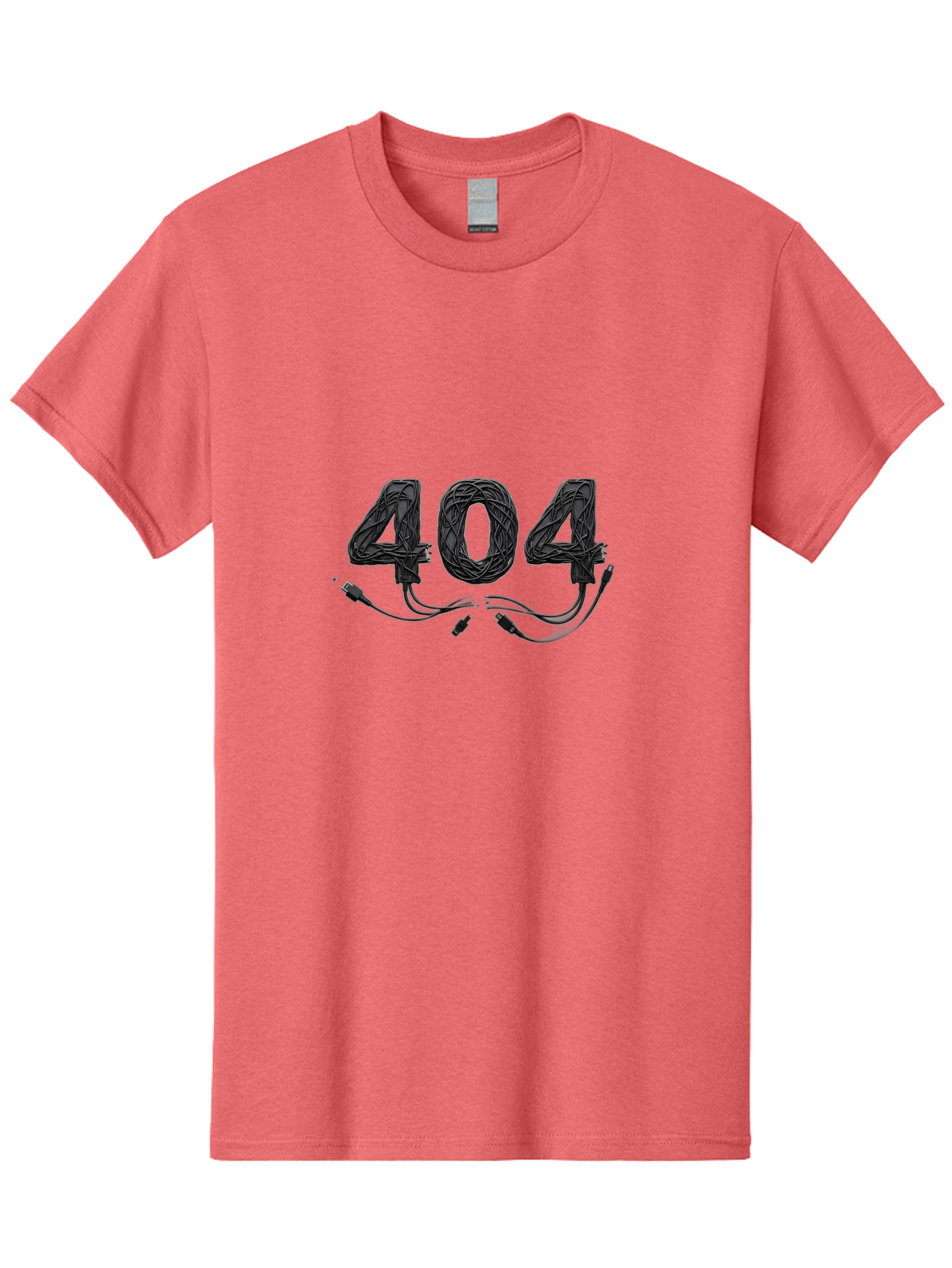 404 Men'S Graphic Tee, 100% Cotton, Comfortable Casual Summer Wear, Machine Washable, 404 Error, Tangled Wires, Cable Mess, Connectivity Issue, Network Problem, Error Message, Digital Glitch, Technology Failure Baa113 11