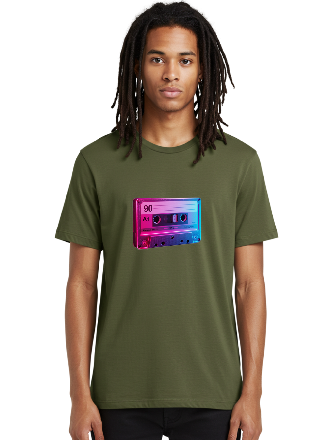 90-A1-Cassette-Tape Men'S Graphic Tee, 100% Cotton, Comfortable Casual Summer Wear, Machine Washable, Retro Cassette Tape, Vintage Music, Nostalgic Technology, 90S Music, A1 Mix Tape, Retro Aesthetics, Vinyl Revival, Music Nostalgia, Baa120 16