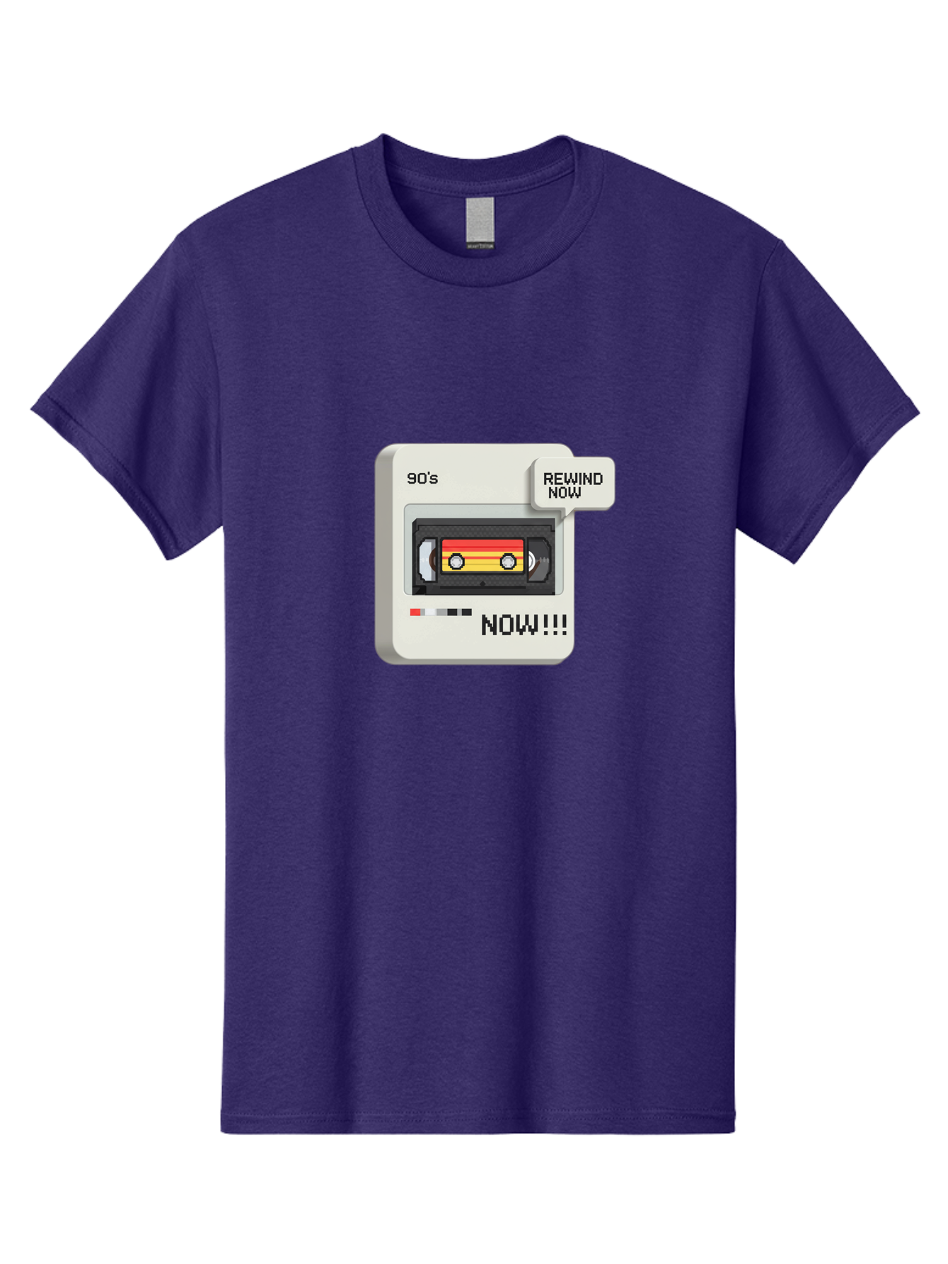 90-S-Rewind Men'S Graphic Tee, 100% Cotton, Comfortable Casual Summer Wear, Machine Washable, Retro Cassette Tape, 90'S Nostalgia, Rewind Now, Vintage Music, Nostalgic Vibes, Retro Technology, Old School Audio, Cassette Player Baa121 21