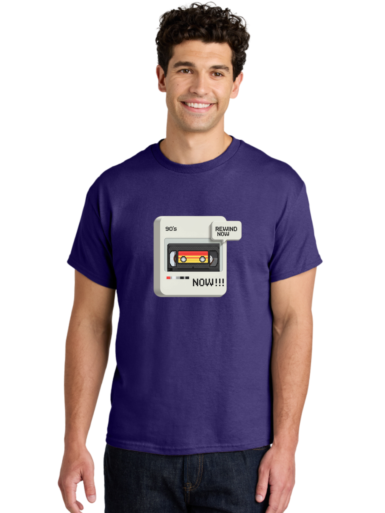 90-S-Rewind Men'S Graphic Tee, 100% Cotton, Comfortable Casual Summer Wear, Machine Washable, Retro Cassette Tape, 90'S Nostalgia, Rewind Now, Vintage Music, Nostalgic Vibes, Retro Technology, Old School Audio, Cassette Player Baa121 22