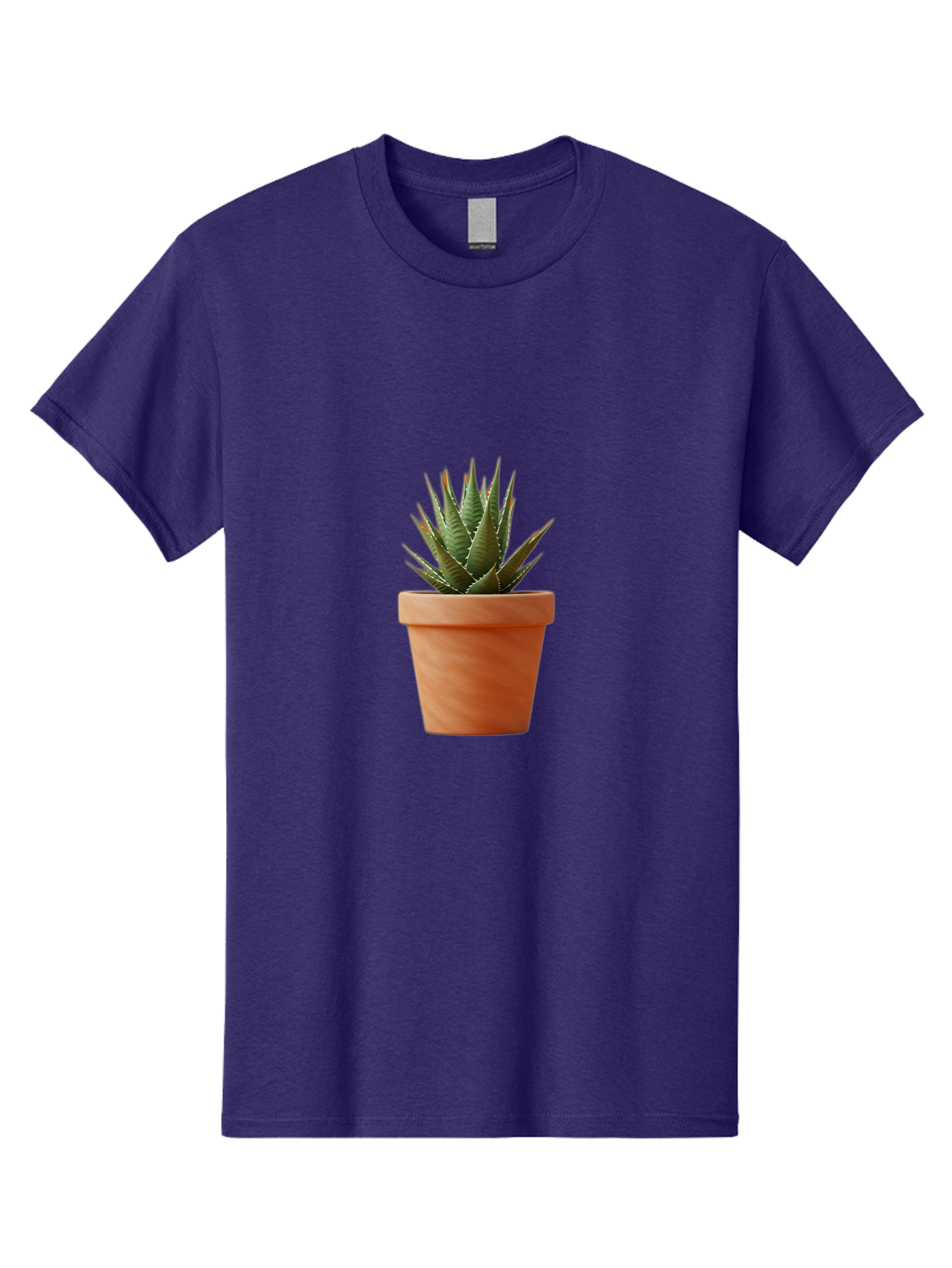 Agave-In-Terracotta-Pot Men'S Graphic Tee, 100% Cotton, Comfortable Casual Summer Wear, Machine Washable, Aloe Vera In Terracotta Pot, Succulent Plant, Indoor Decor, Minimalist Design, Low Maintenance, Green Leaves, Spiky Texture, Home Decor Baa124 29
