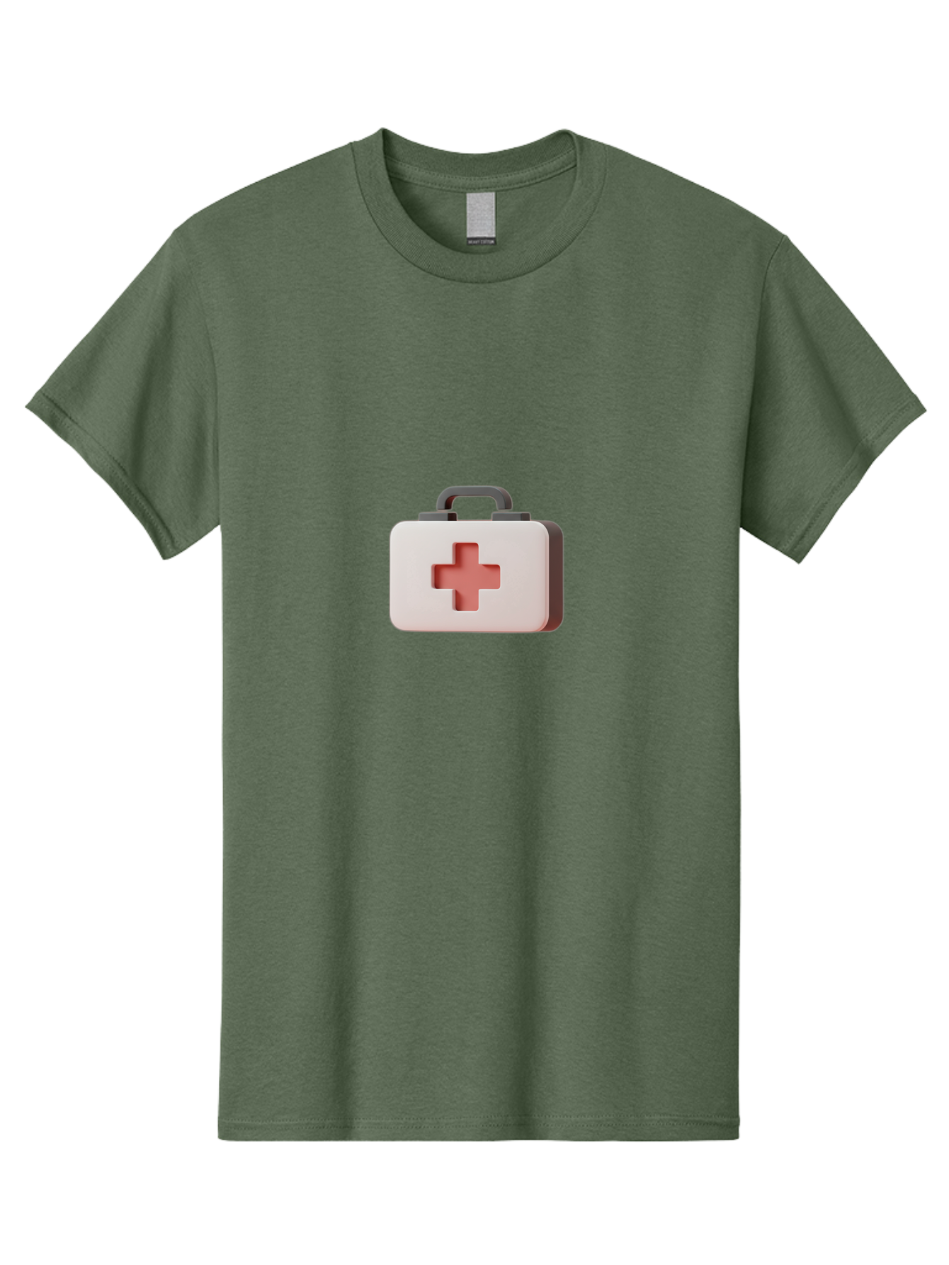 Aid-Kit-2 Men'S Graphic Tee, 100% Cotton, Comfortable Casual Summer Wear, Machine Washable, First Aid Kit, Medical Cross, Health Care, Emergency Response, Medical Symbol, Red Cross Baa125 25