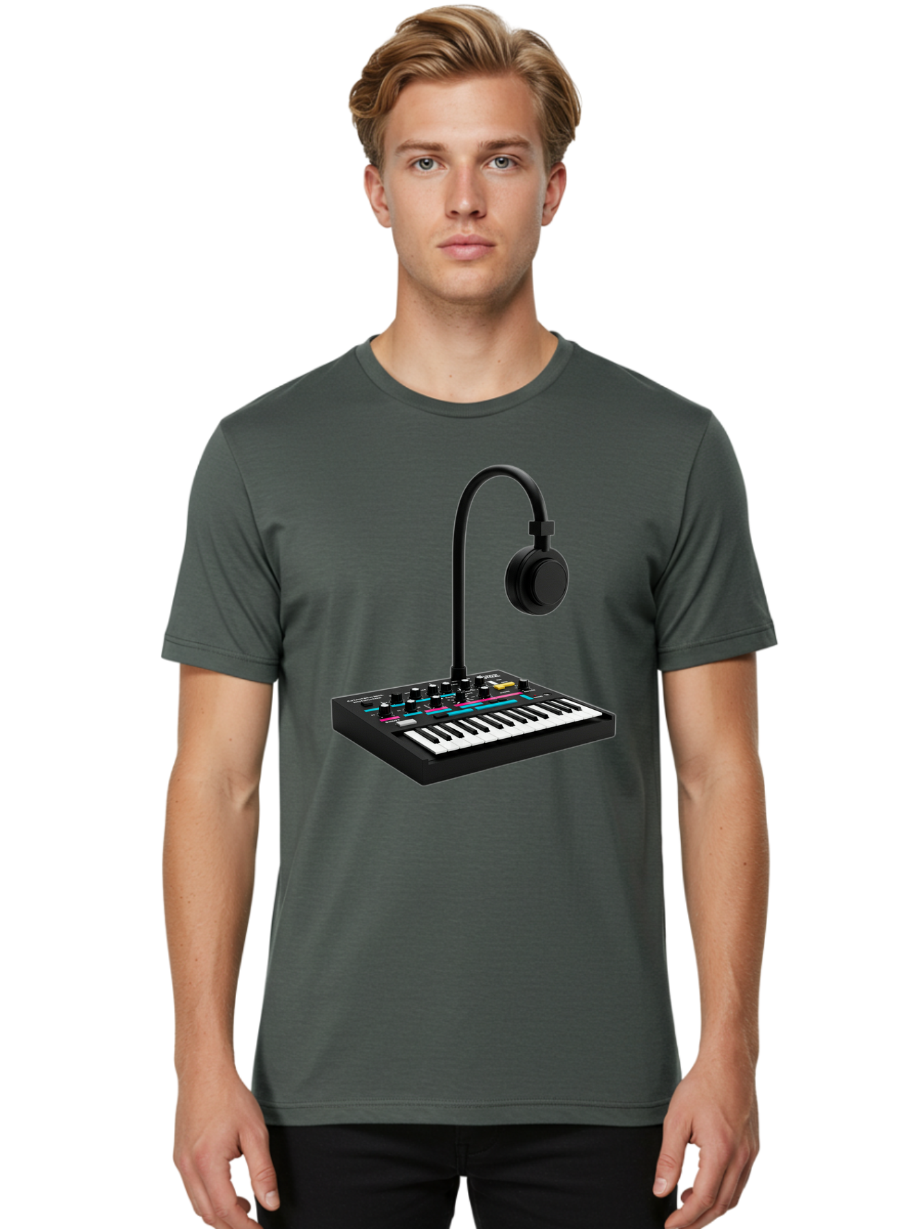 Arturia-Minilab-Mkii Men'S Graphic Tee, 100% Cotton, Comfortable Casual Summer Wear, Machine Washable, Korg Minilogue Synthesizer, Electronic Music Production, Sound Design, Music Creation, Audio Equipment, Midi Controller, Music Gear, Baa140 24