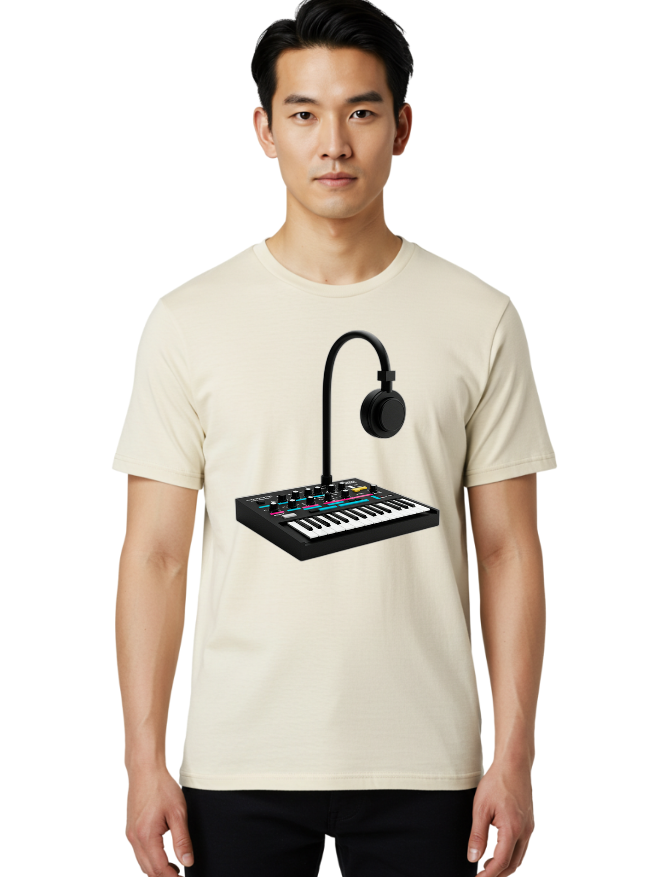 Arturia-Minilab-Mkii Men'S Graphic Tee, 100% Cotton, Comfortable Casual Summer Wear, Machine Washable, Korg Minilogue Synthesizer, Electronic Music Production, Sound Design, Music Creation, Audio Equipment, Midi Controller, Music Gear, Baa140 2