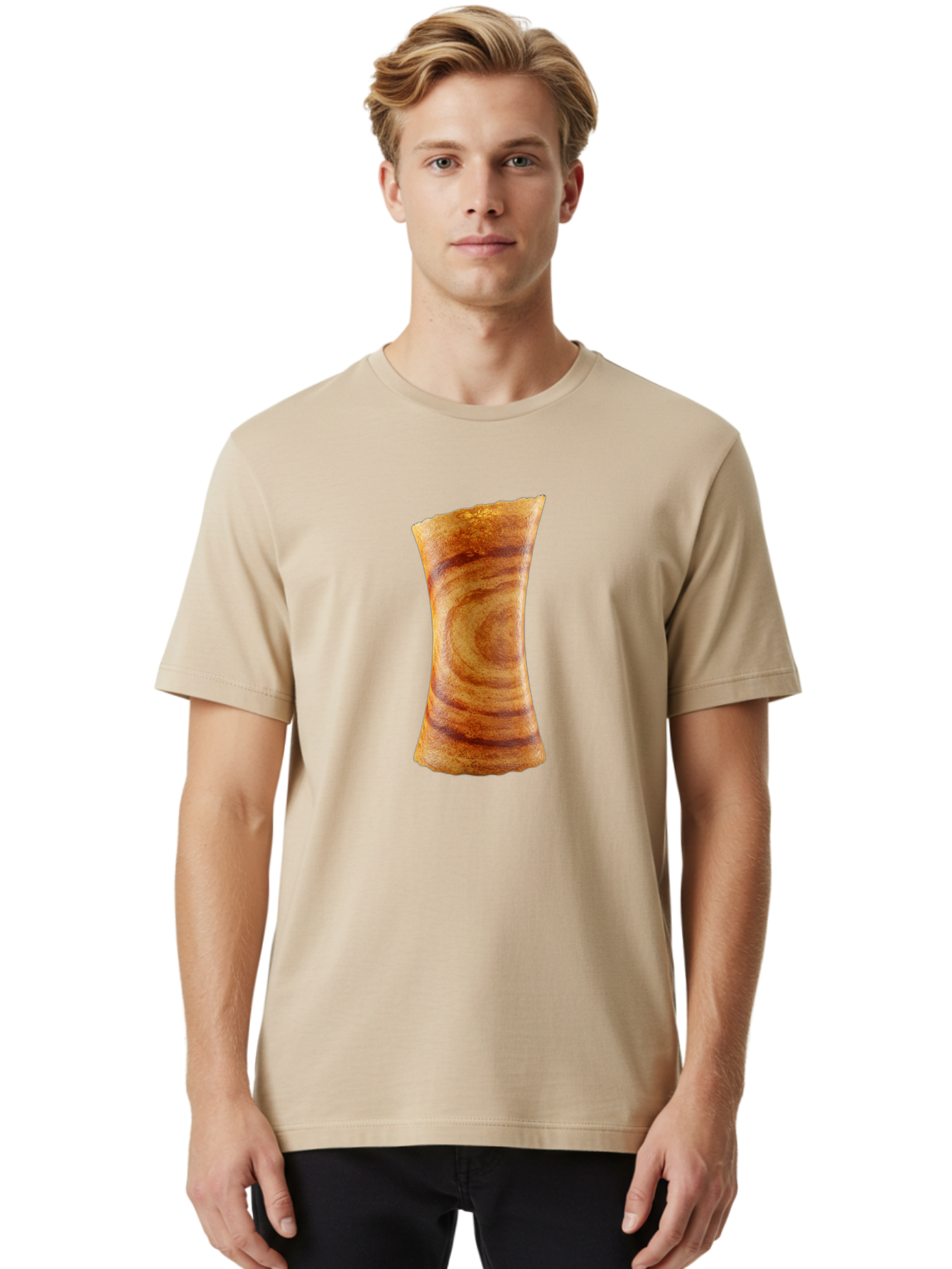 Bacon-Strip Men'S Graphic Tee, 100% Cotton, Comfortable Casual Summer Wear, Machine Washable, Crispy Bacon, Fried Meat, Savory Snack, Breakfast Food, Browned Edges, Appetizing Strip, Delicious Bacon Strip Baa144 4