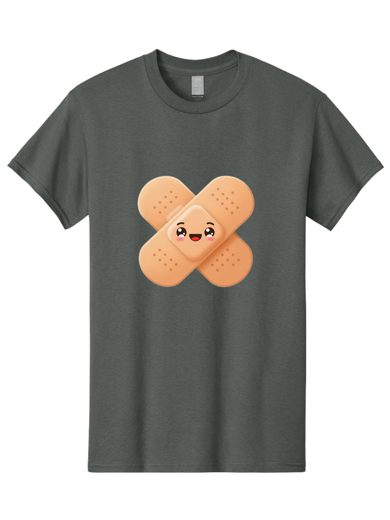 Band-Aid-Cartoon Men'S Graphic Tee, 100% Cotton, Comfortable Casual Summer Wear, Machine Washable, Band-Aid With Face, Cartoon Character, Cute Emoji, Smiling Face, First Aid Kit, Wound Care, Medical Symbol, Adhesive Bandage Baa149 25