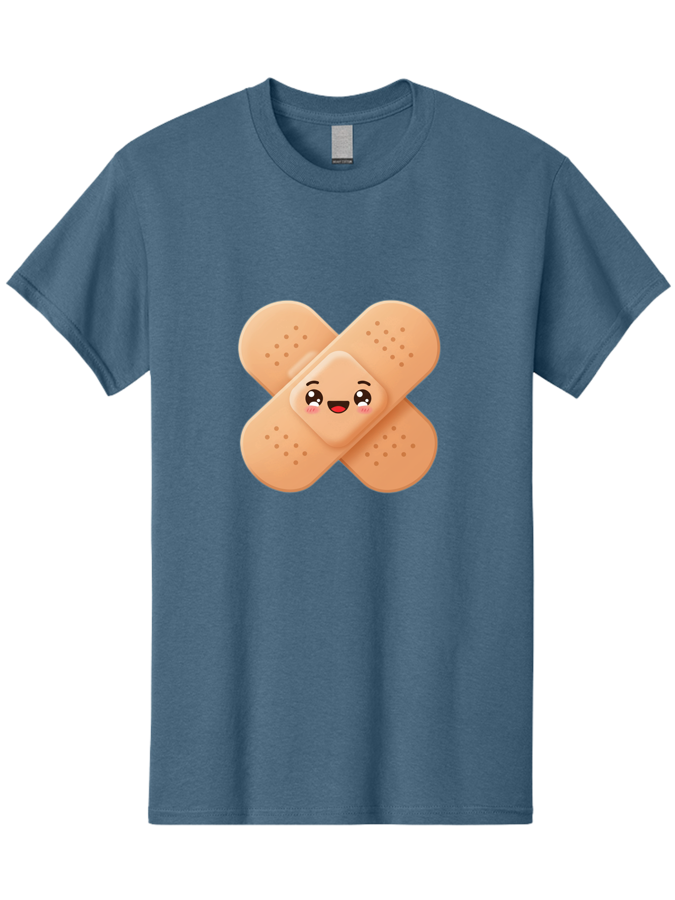 Band-Aid-Cartoon Men'S Graphic Tee, 100% Cotton, Comfortable Casual Summer Wear, Machine Washable, Band-Aid With Face, Cartoon Character, Cute Emoji, Smiling Face, First Aid Kit, Wound Care, Medical Symbol, Adhesive Bandage Baa149 13