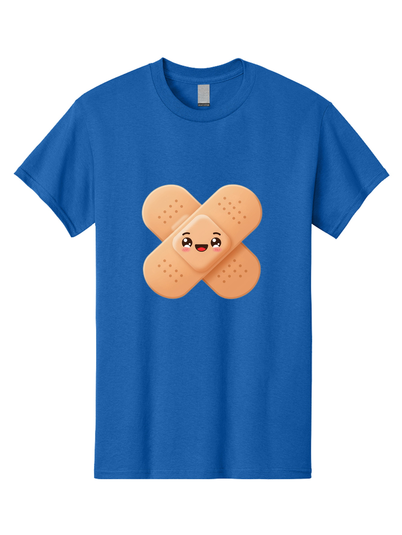 Band-Aid-Cartoon Men'S Graphic Tee, 100% Cotton, Comfortable Casual Summer Wear, Machine Washable, Band-Aid With Face, Cartoon Character, Cute Emoji, Smiling Face, First Aid Kit, Wound Care, Medical Symbol, Adhesive Bandage Baa149 21