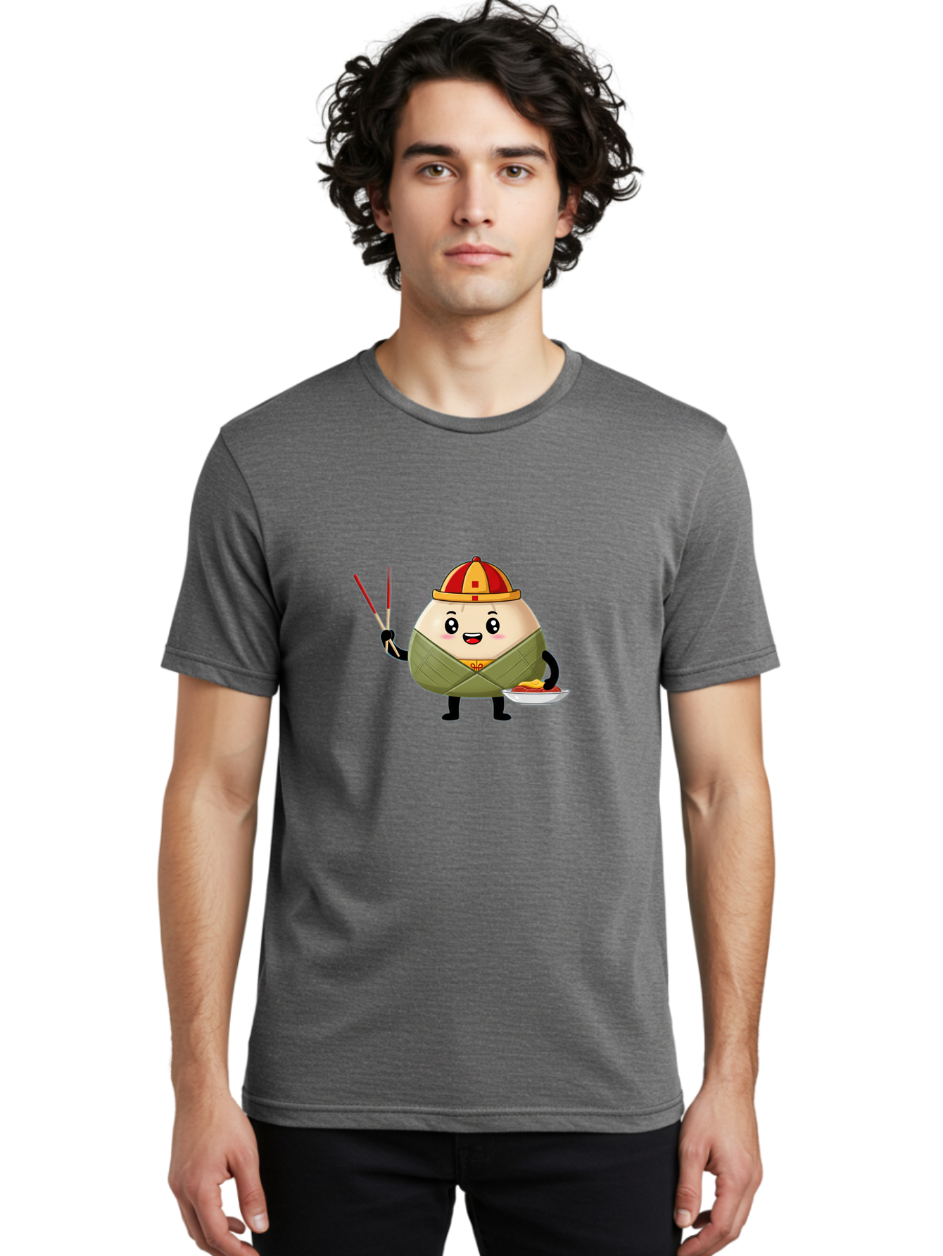 Banh-Chung Men'S Graphic Tee, 100% Cotton, Comfortable Casual Summer Wear, Machine Washable, Vietnamese Traditional Food, Bánh Ch?ng, Rice Cake, Festive Dish, Cultural Heritage, Tet Celebration, Asian Cuisine, Traditional Recipe Baa151 12