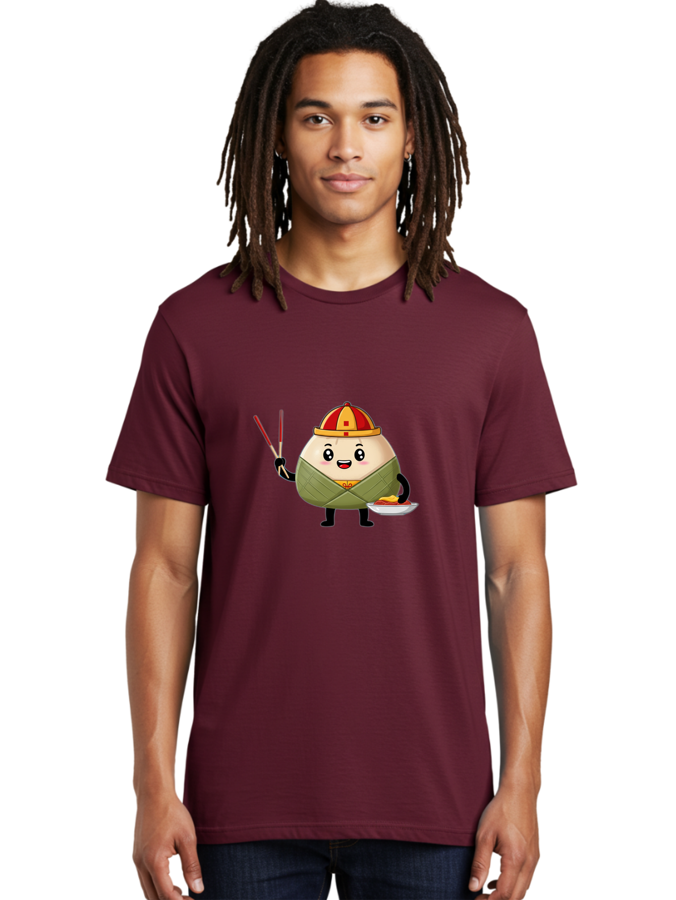 Banh-Chung Men'S Graphic Tee, 100% Cotton, Comfortable Casual Summer Wear, Machine Washable, Vietnamese Traditional Food, Bánh Ch?ng, Rice Cake, Festive Dish, Cultural Heritage, Tet Celebration, Asian Cuisine, Traditional Recipe Baa151 2