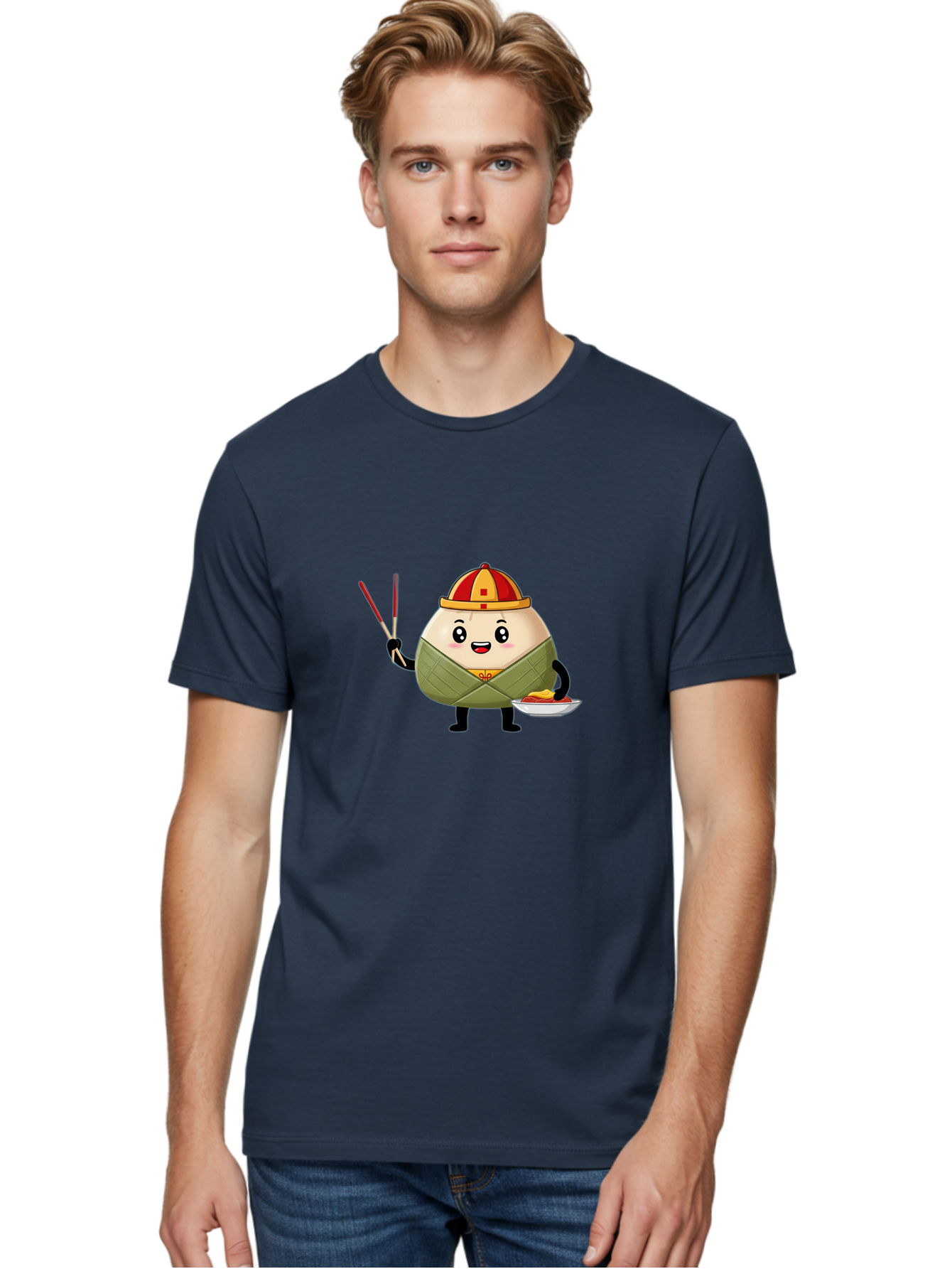 Banh-Chung Men'S Graphic Tee, 100% Cotton, Comfortable Casual Summer Wear, Machine Washable, Vietnamese Traditional Food, Bánh Ch?ng, Rice Cake, Festive Dish, Cultural Heritage, Tet Celebration, Asian Cuisine, Traditional Recipe Baa151 26