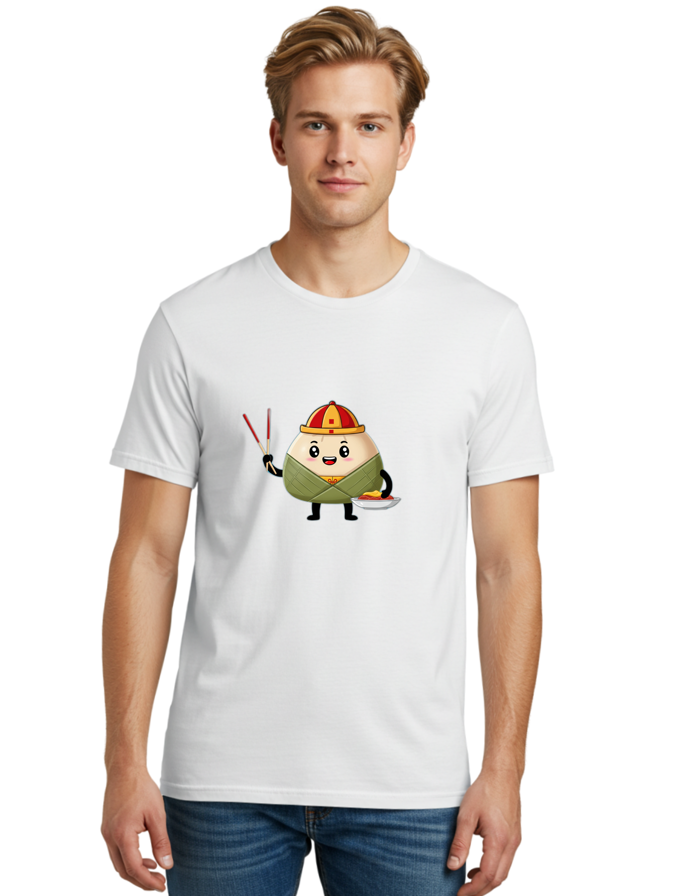 Banh-Chung Men'S Graphic Tee, 100% Cotton, Comfortable Casual Summer Wear, Machine Washable, Vietnamese Traditional Food, Bánh Ch?ng, Rice Cake, Festive Dish, Cultural Heritage, Tet Celebration, Asian Cuisine, Traditional Recipe Baa151 6