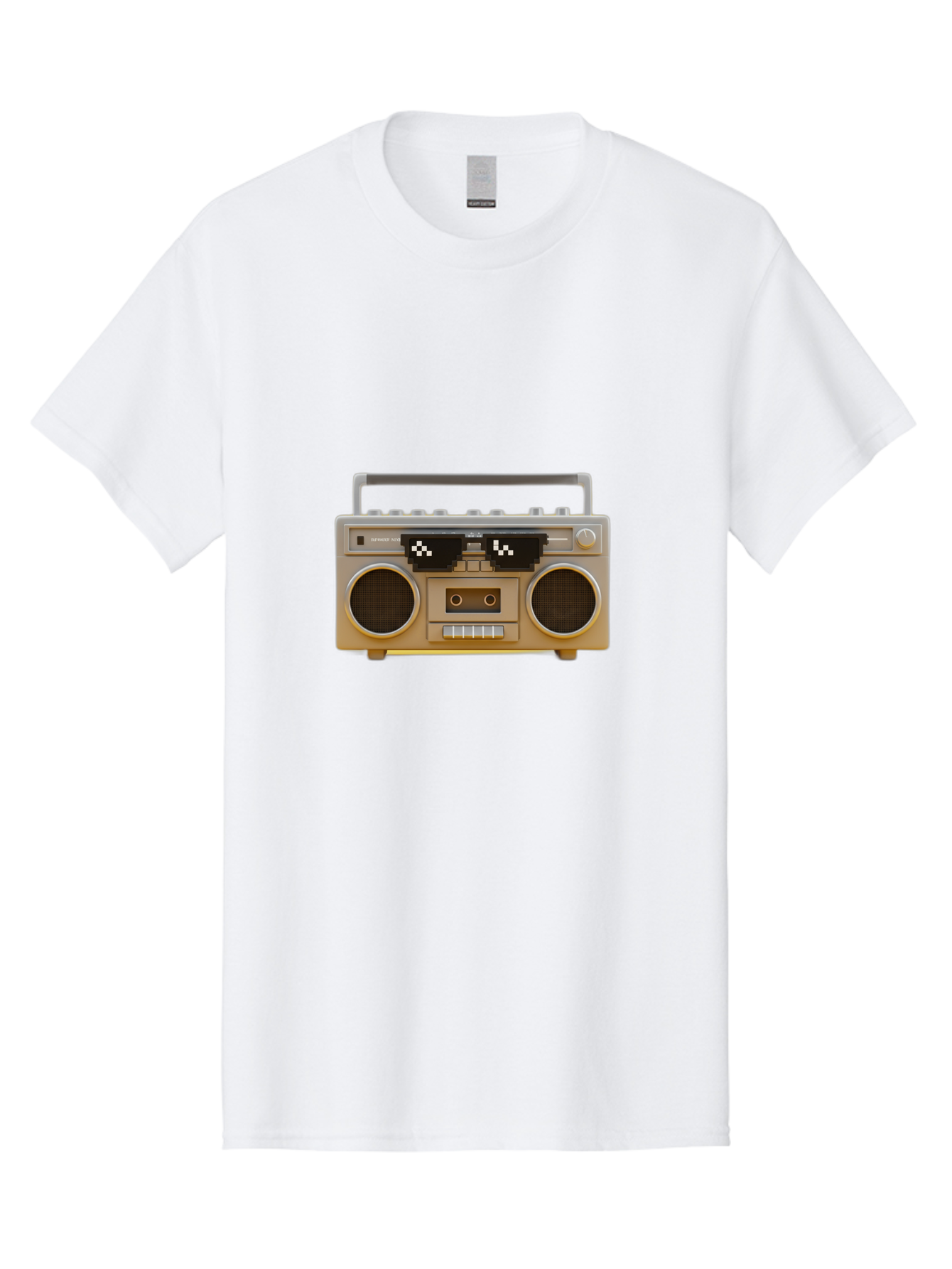 Boombox-2 Men'S Graphic Tee, 100% Cotton, Comfortable Casual Summer Wear, Machine Washable, Retro Boombox, Cassette Player, 80S Music, Vintage Electronics, Portable Music Player, Nostalgic Tech, Pixel Art, Cassette Tape Baa183 17