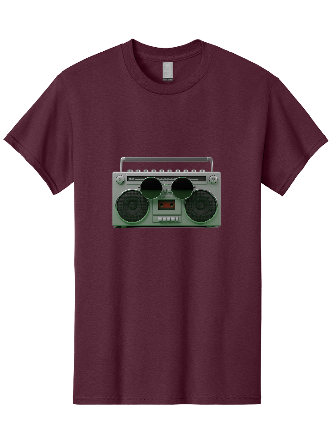 Boombox-3 Men'S Graphic Tee, 100% Cotton, Comfortable Casual Summer Wear, Machine Washable, Retro Boombox, Vintage Audio Equipment, Cassette Player, Portable Music, Nostalgic Technology, Retro Music Player, 80S Music Gear, Baa184 7
