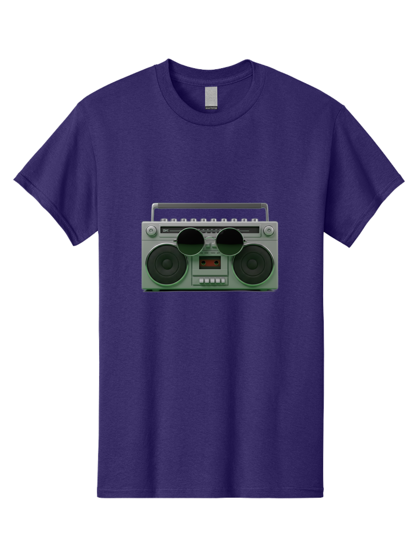 Boombox-3 Men'S Graphic Tee, 100% Cotton, Comfortable Casual Summer Wear, Machine Washable, Retro Boombox, Vintage Audio Equipment, Cassette Player, Portable Music, Nostalgic Technology, Retro Music Player, 80S Music Gear, Baa184 5