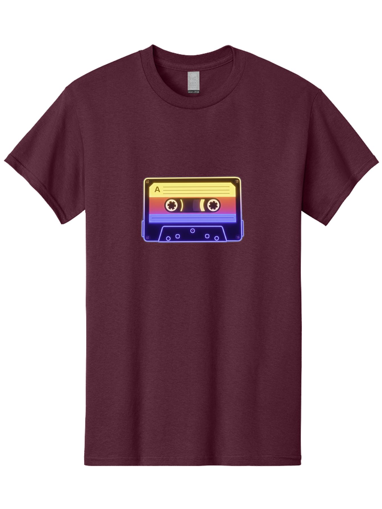 Cassette-Tape-A-1 Men'S Graphic Tee, 100% Cotton, Comfortable Casual Summer Wear, Machine Washable, Retro Cassette Tape, Vintage Music, Nostalgic Technology, 80S And 90S Memorabilia, Mixtape, Cassette Player, Retro Audio Baa265 3